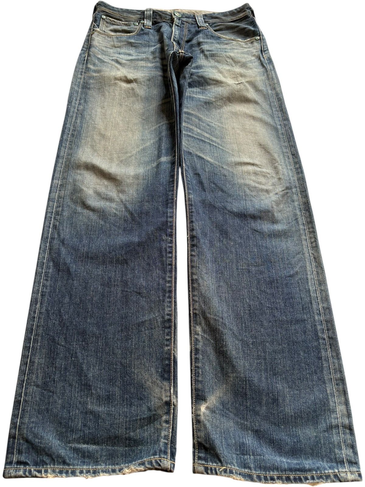 Levi's Vintage 90s Levis 503 Mud Wash Ripped Loose Baggy Jeans Size US 34 / EU 50 - 1 Thumbnail
