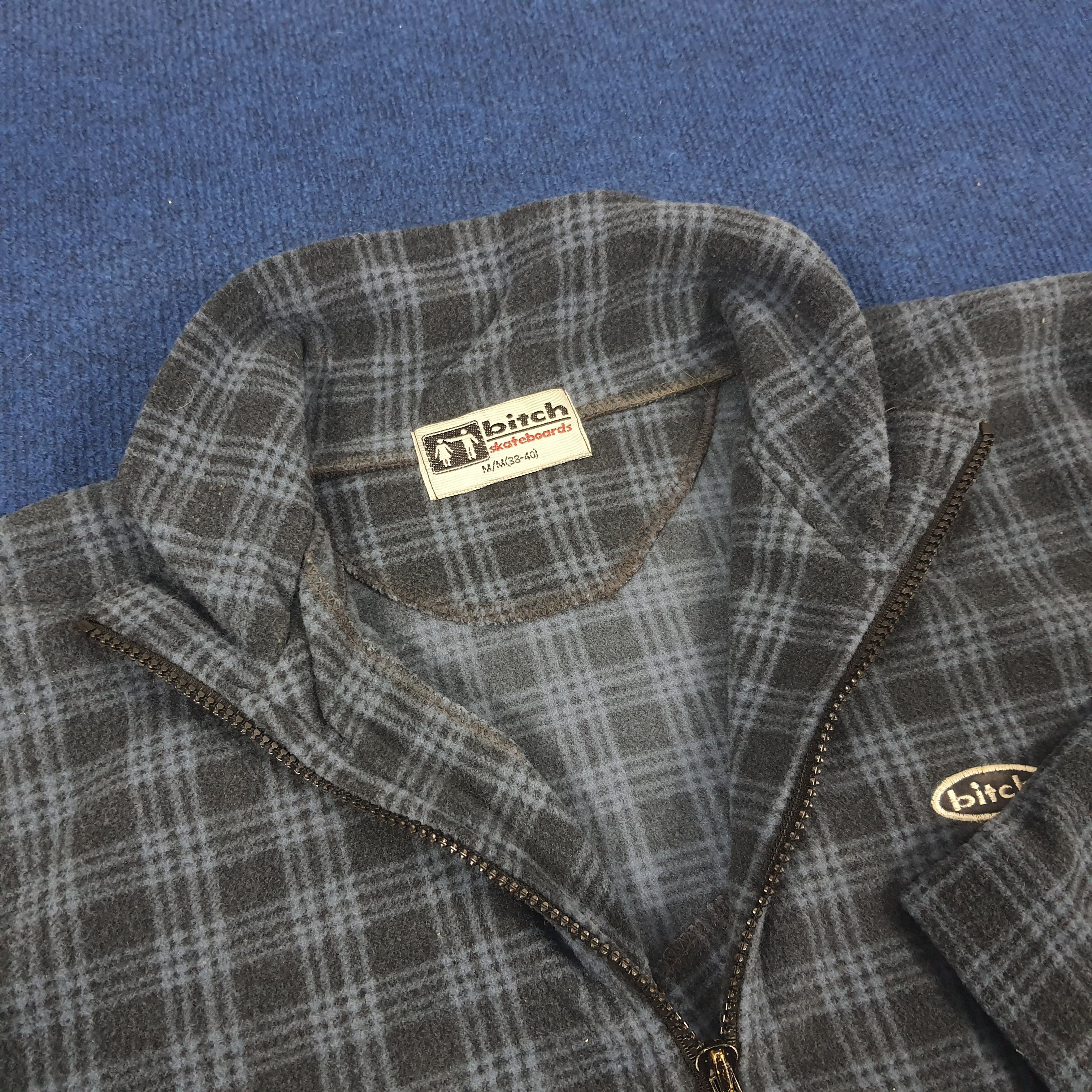 Other Vintage Bitch Skateboards Fleece Zipper Sweatshirts C162N2 Size US L / EU 52-54 / 3 - 4 Thumbnail