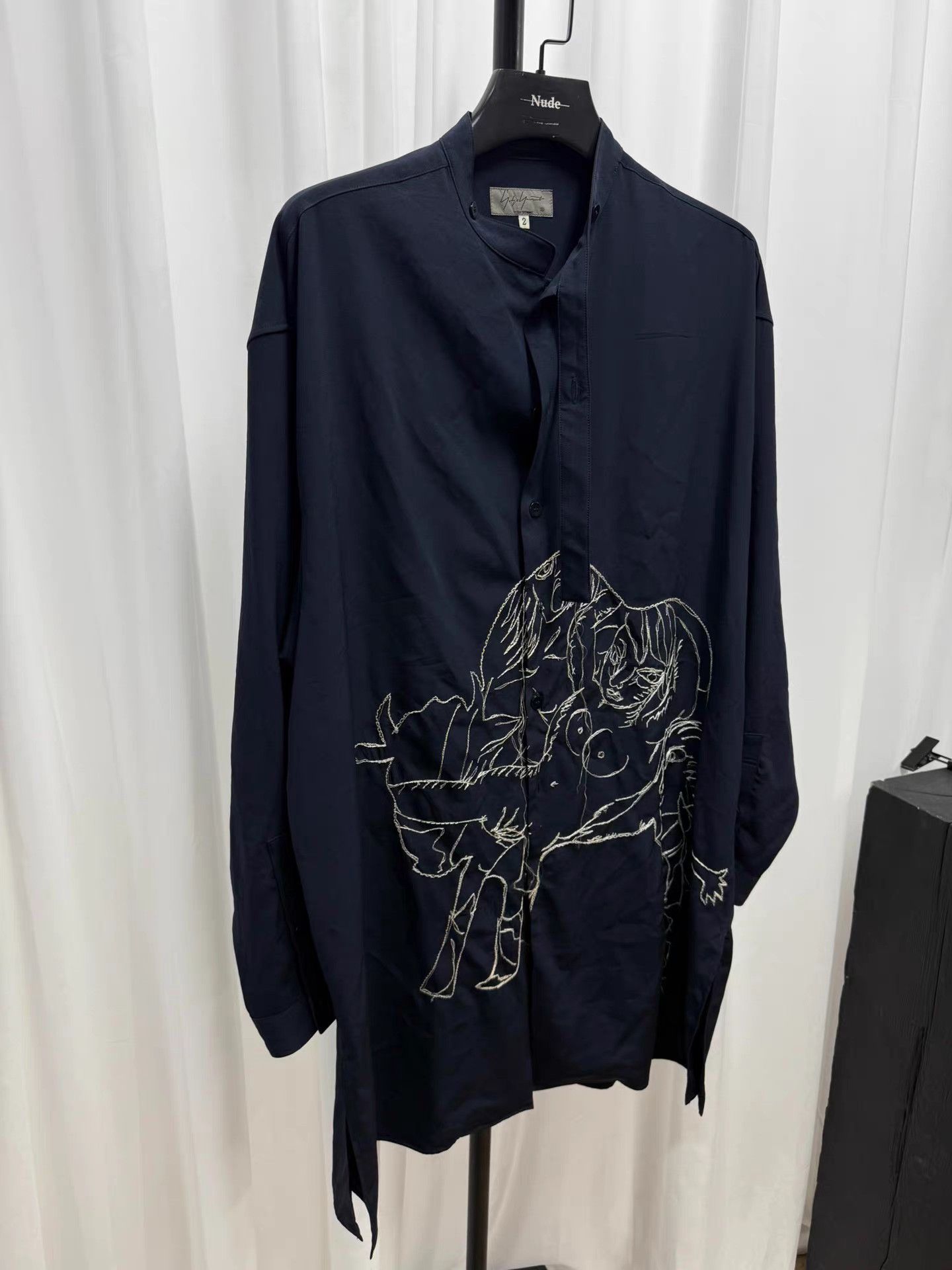 Yohji Yamamoto yohji yamamoto pour homme Embroidered Smooth Shirt K20 Size US M / EU 48-50 / 2 - 4 Thumbnail