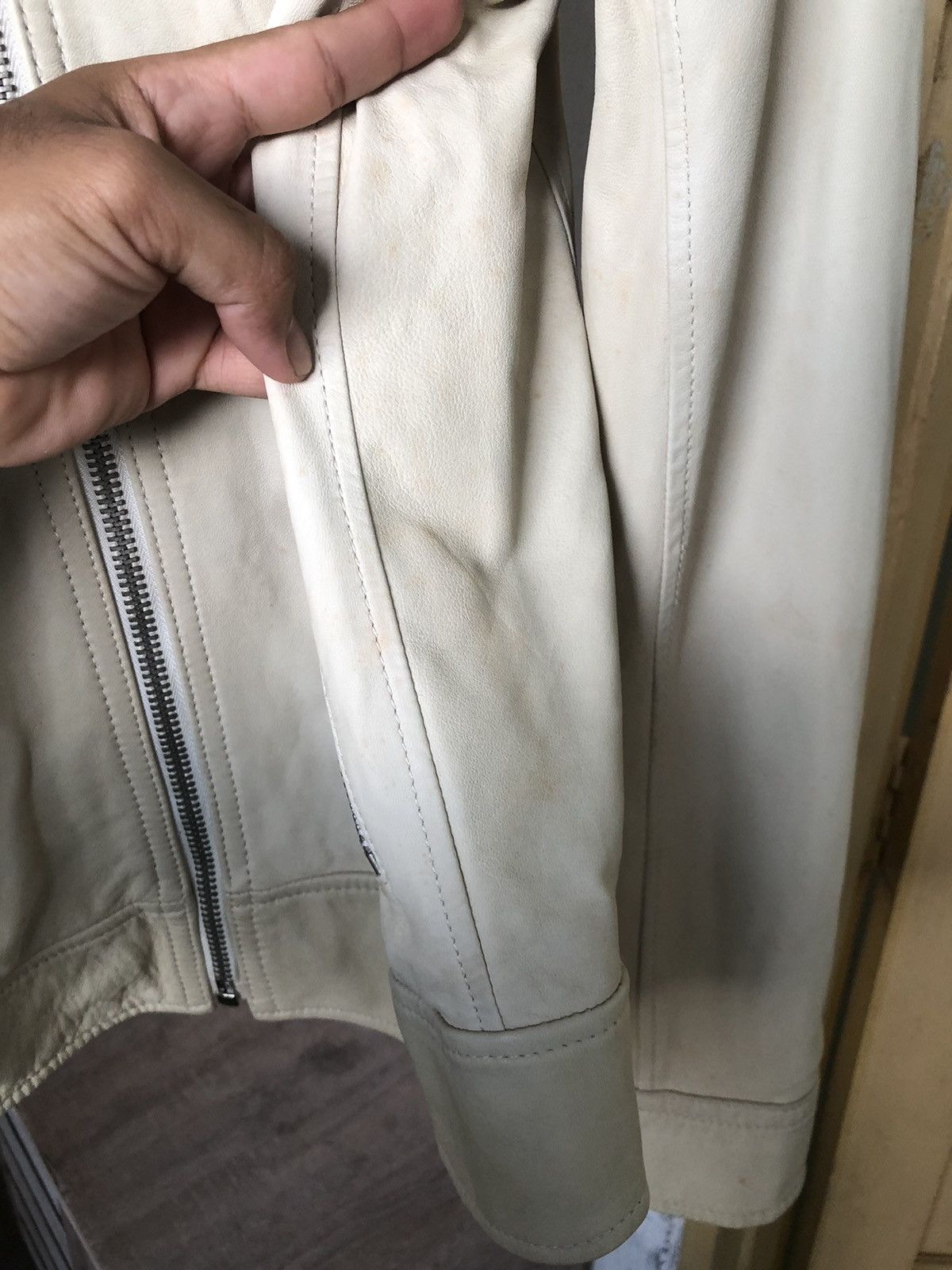 J.Lindeberg Vintage J. Lindebert Distressed Lamb Skin Leather Jacket Size US M / EU 48-50 / 2 - 15 Thumbnail