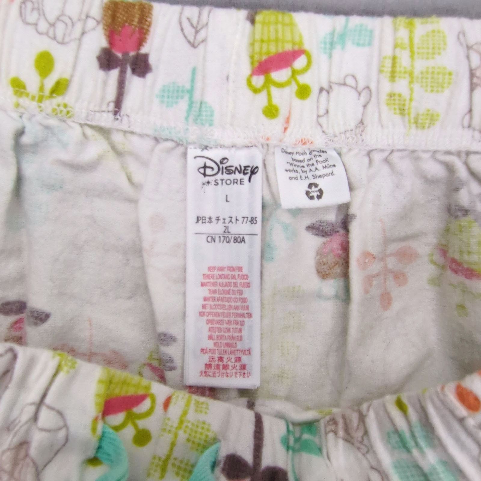 Disney Winnie the Pooh Cotton Flannel Pajama Lounge Pants Women's L Size 34" / US 12 / IT 48 - 4 Thumbnail