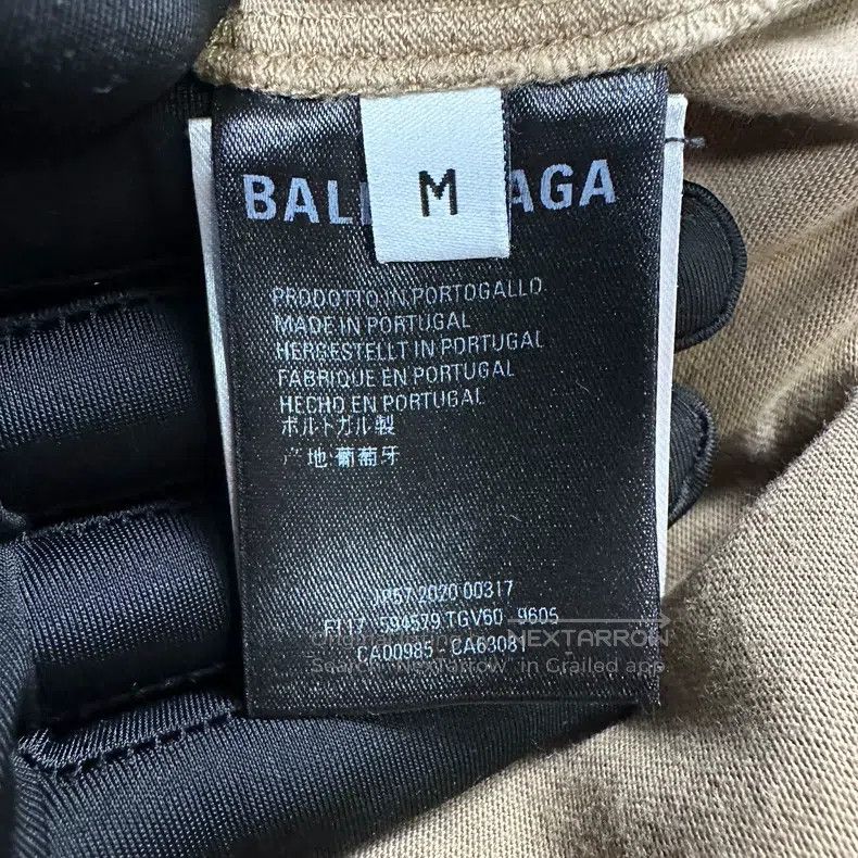 Balenciaga Balenciaga Khaki wheat logo short-sleeve T-shirt Size US M / EU 48-50 / 2 - 4 Thumbnail