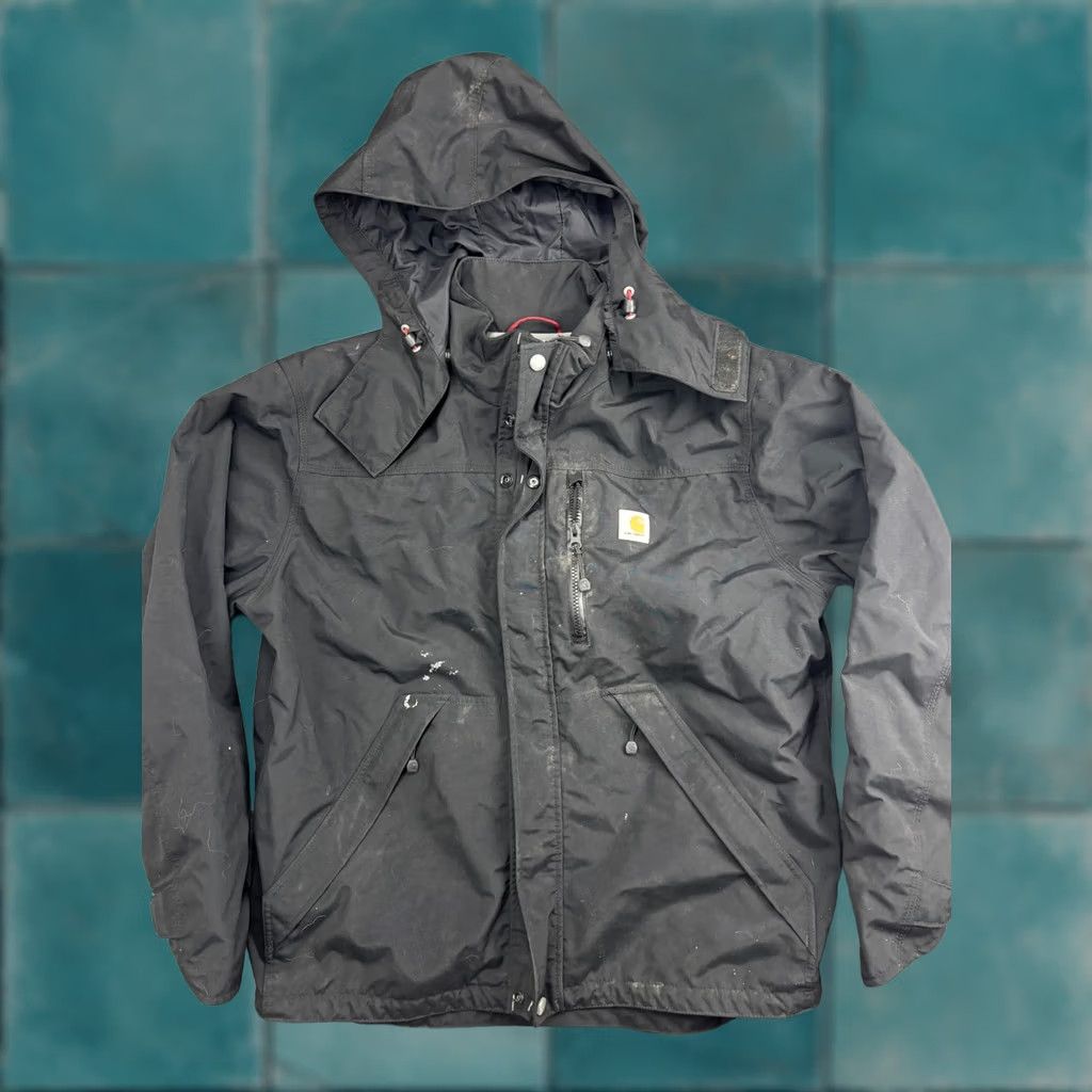 Carhartt Carhartt J162 Storm Defender Hooded Waterproof Jacket Mens Medium Black Size US M / EU 48-50 / 2 - 1 Thumbnail
