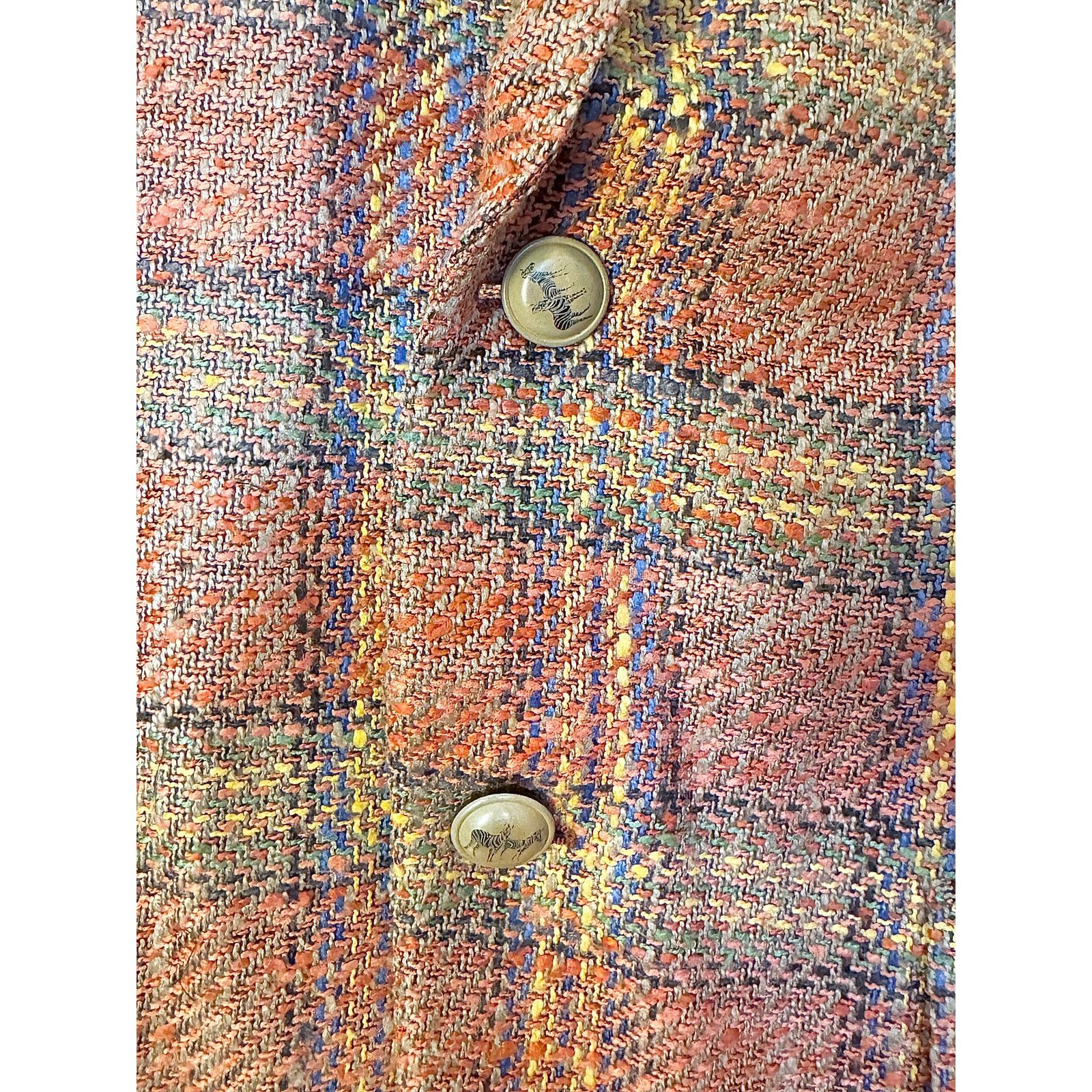 Etro Etro Sartoria Uomo Dal Men's Wool Multicolor Blazer Size US L / EU 52-54 / 3 - 5 Thumbnail