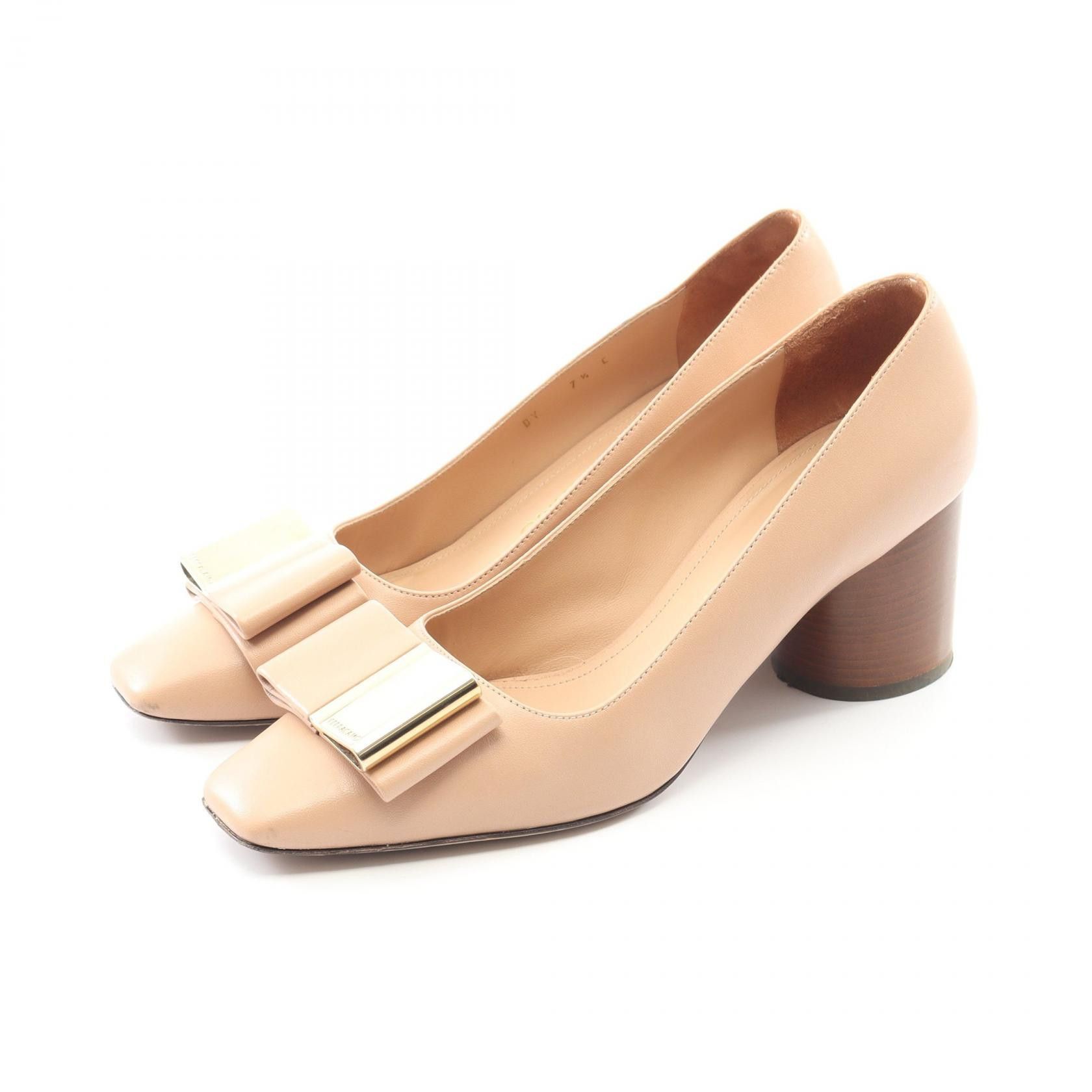 Salvatore Ferragamo Salvatore Ferragamo Salvatore Ferragamo LENA Leather Pumps Leather Shoes DUTY FREE for USA Size ONE SIZE - 1 Thumbnail