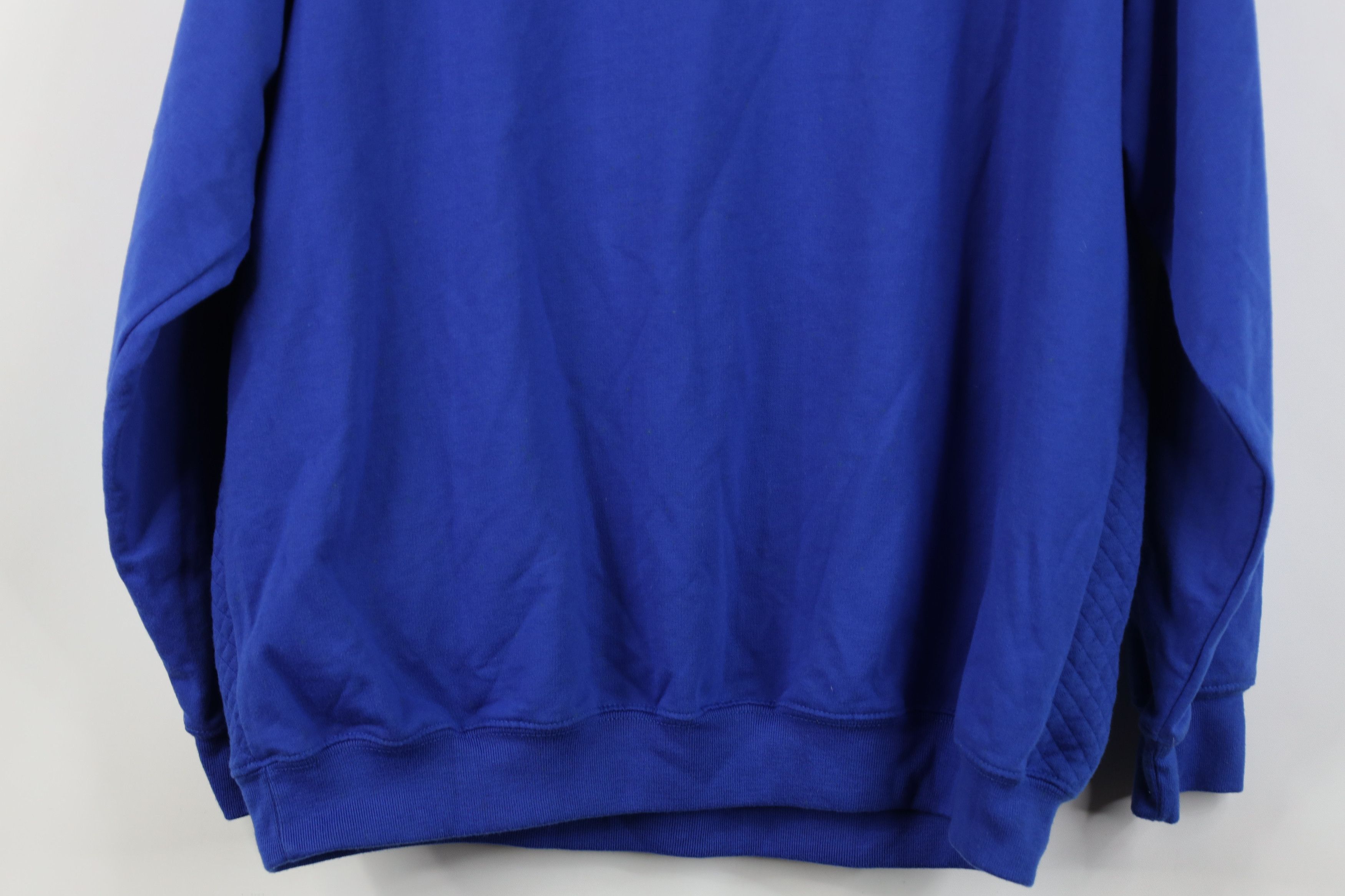 Vintage Vintage 90s Streetwear Lightweight Flower Sweatshirt Blue Size L / US 10 / IT 46 - 15 Thumbnail
