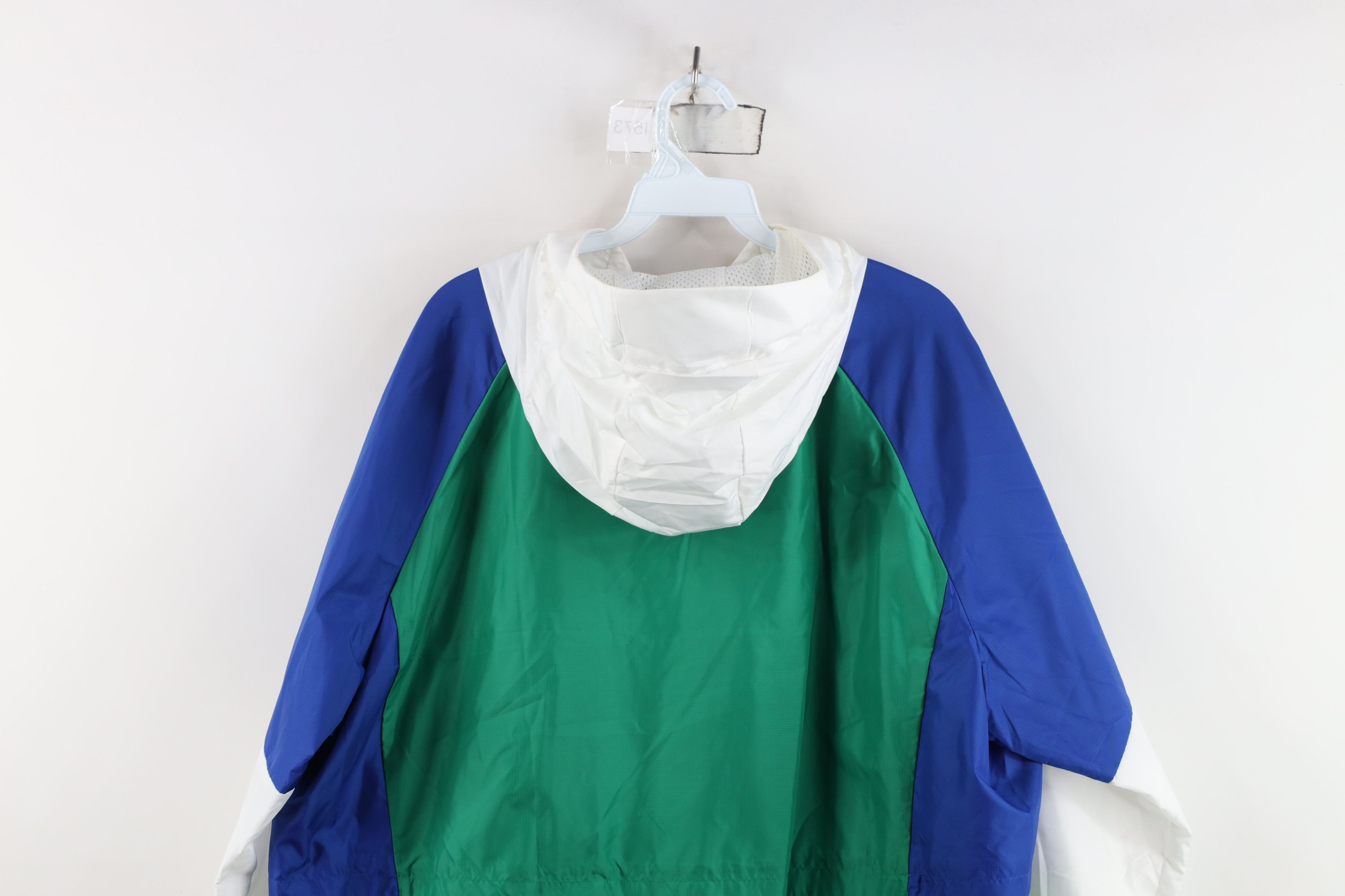 Adidas New Adidas Color Block Hooded Anorak Windbreaker Jacket Size US XL / EU 56 / 4 - 14 Thumbnail