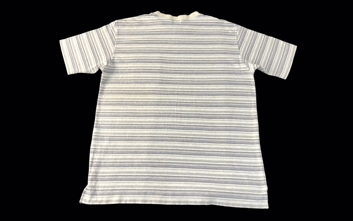 Kenzo 90s Kenzo Homme Horizontal Striped Single Pocket Printed Tee Size US M / EU 48-50 / 2 - 7 Thumbnail