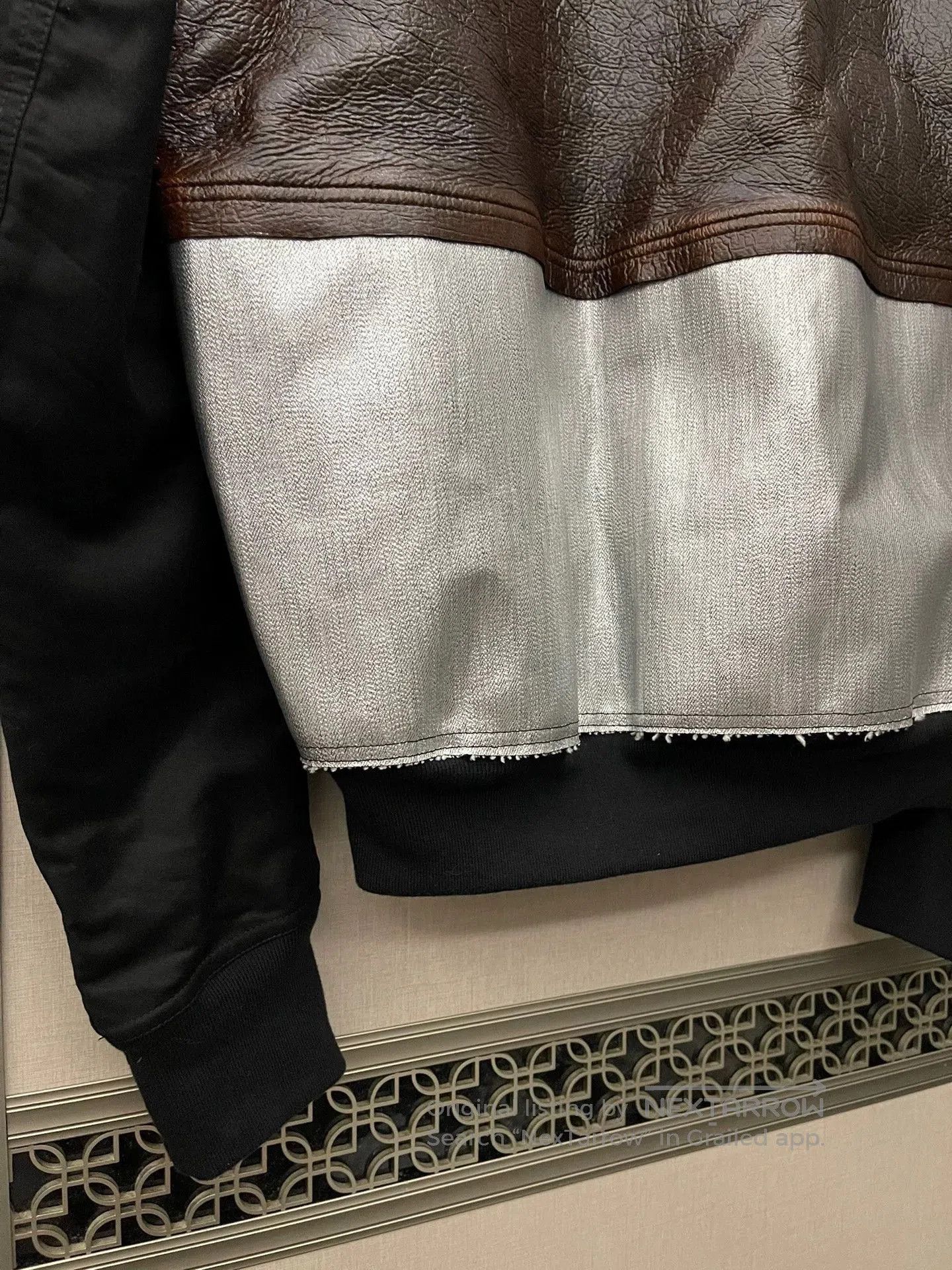Rick Owens Multi Color Leather Panel Bomber Jacket. Size US M / EU 48-50 / 2 - 5 Thumbnail