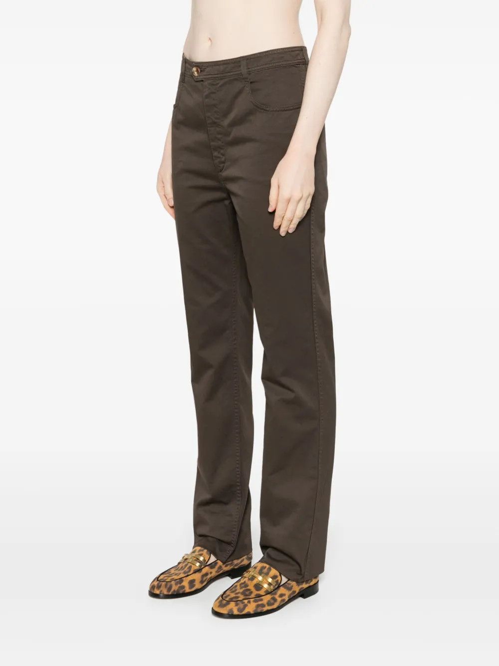 Saint Laurent Paris o1y0126 Casual Pant in Dark Brown Size 27" / US 4 / IT 40 - 3 Thumbnail