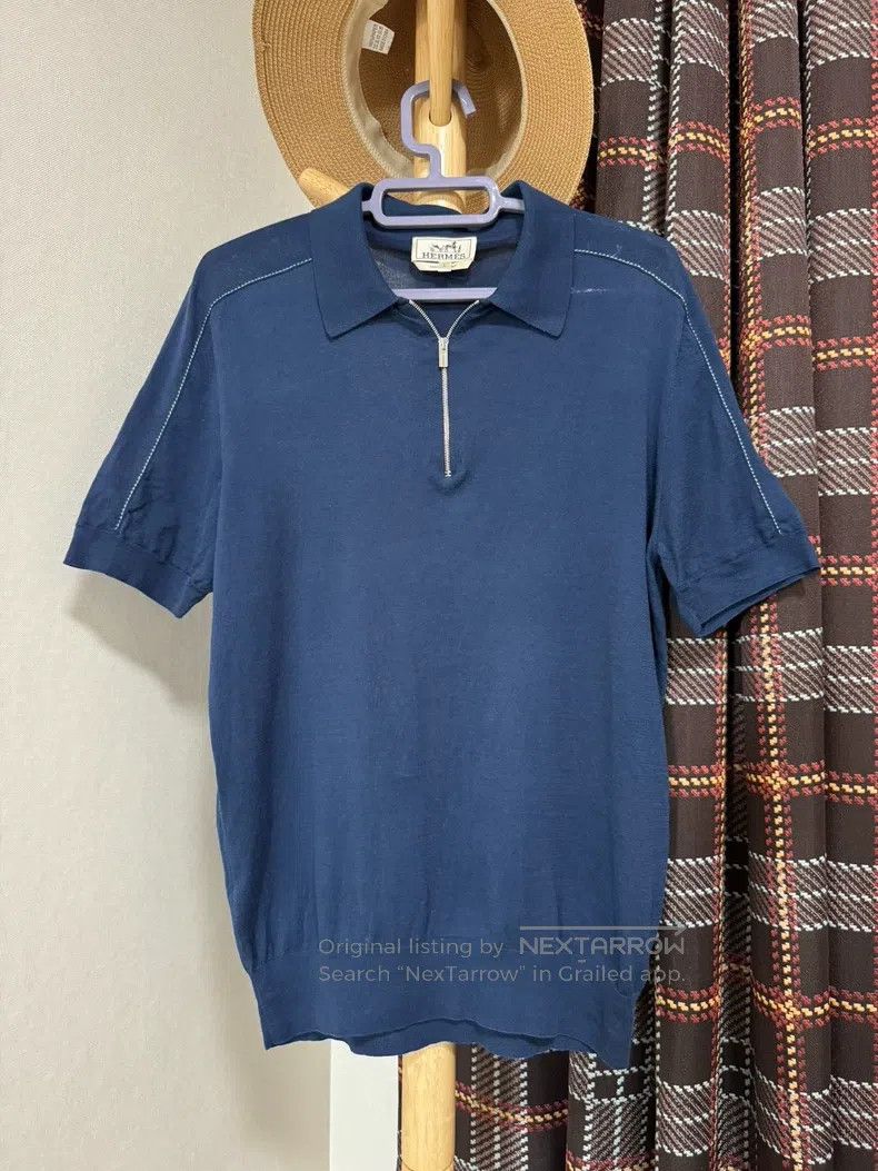 Hermes Hermes Knitted short-sleeve Size US L / EU 52-54 / 3 - 1 Thumbnail