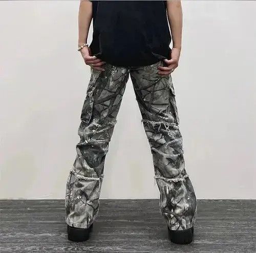 Japanese Brand VIBE Camouflage Y2K Fashion Baggy Jeans Cargo Pants Size US 30 / EU 46 - 6 Thumbnail