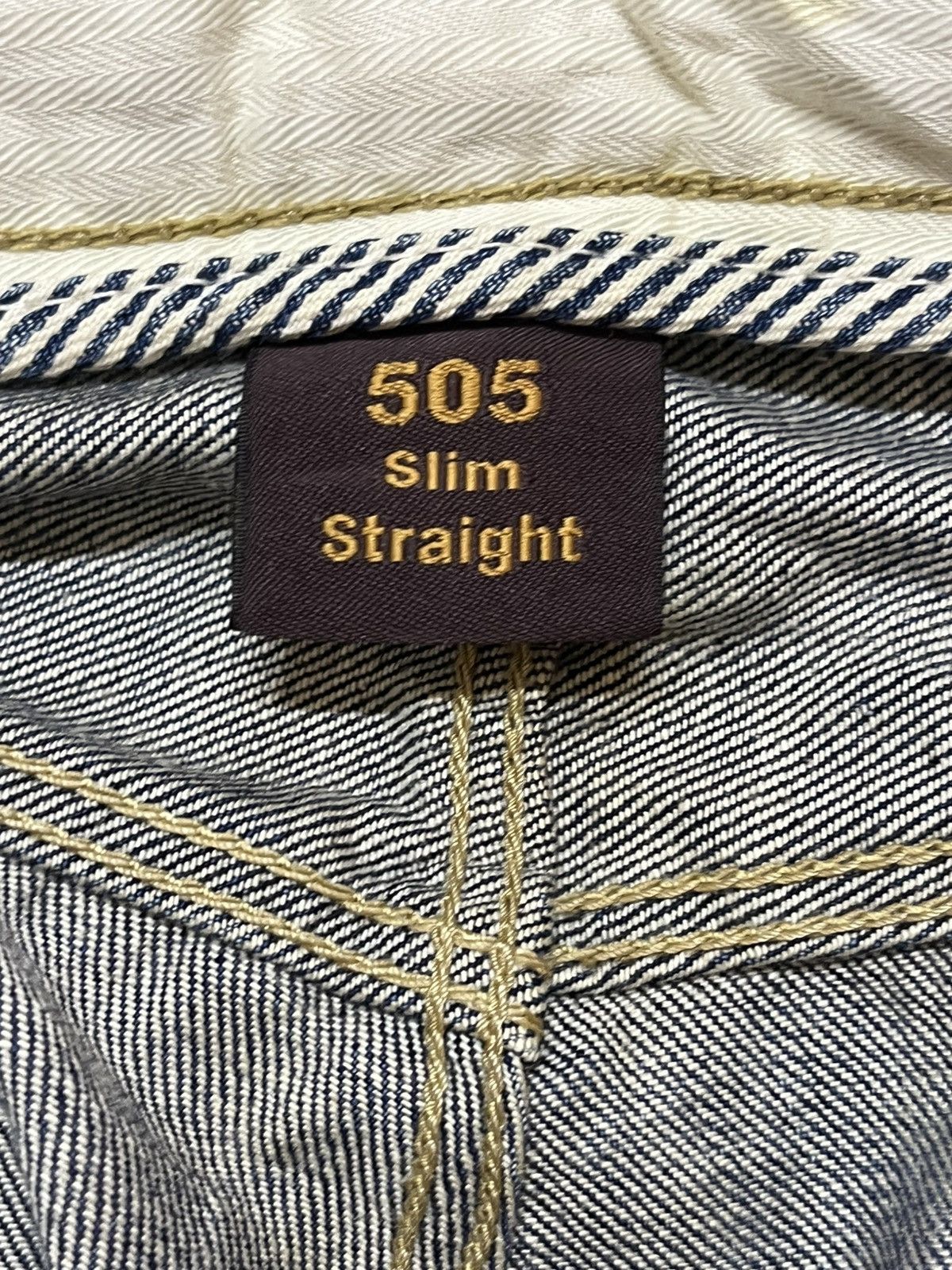 Levi's Vintage Levi’s 505 Slim Straight Ripped Distressed Denim Size US 31 - 9 Thumbnail