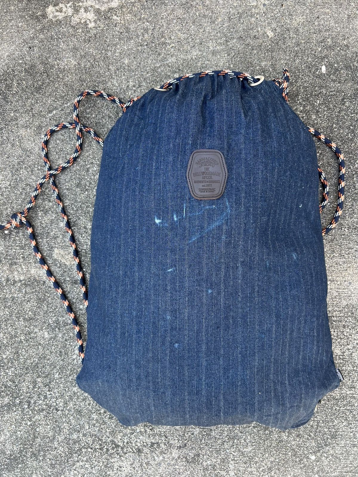 Designer Bellwoodmade Japan HBT Denim Rucksack Bag Size ONE SIZE - 9 Thumbnail