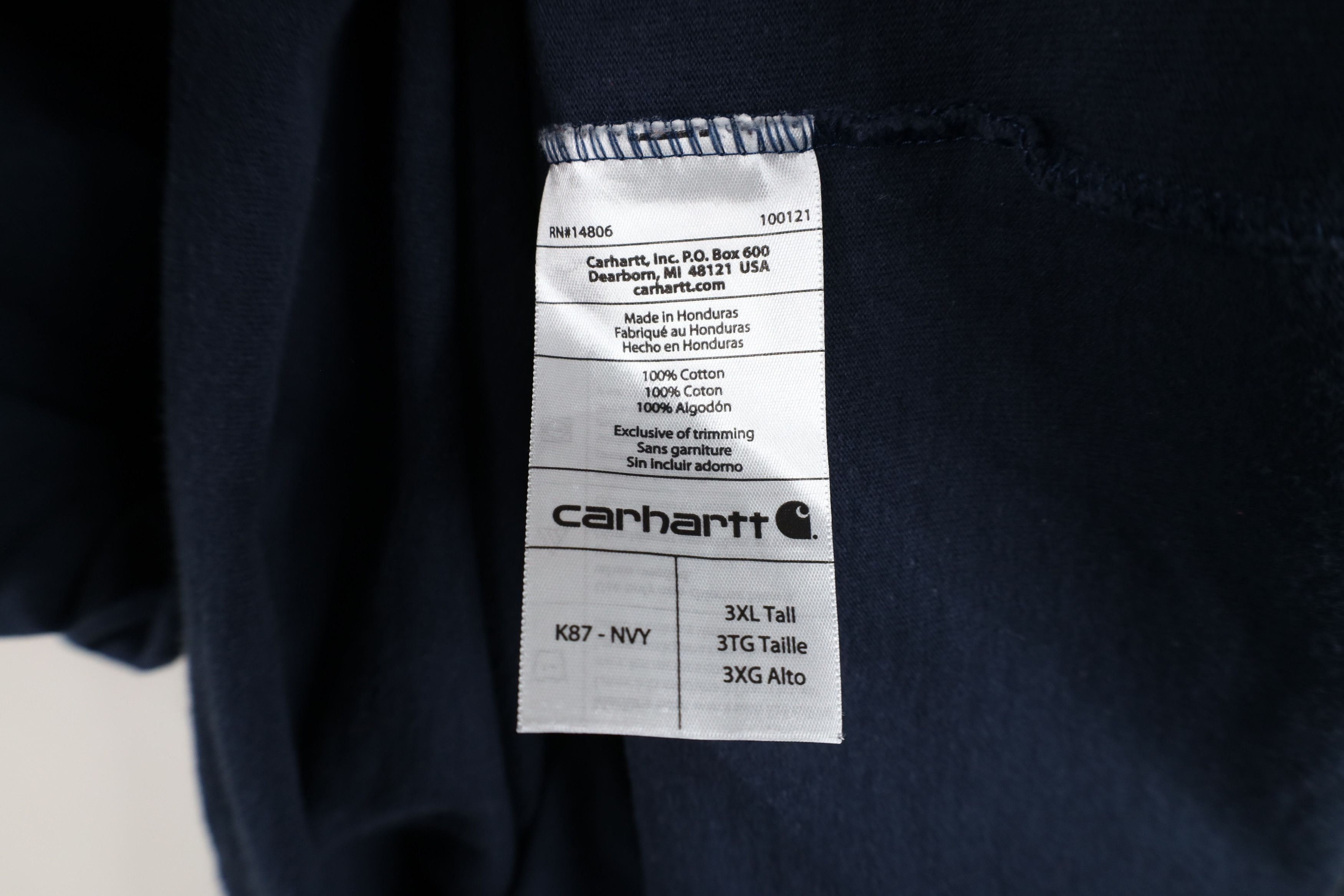 Carhartt Vintage Y2K Carhartt Short Sleeve Pocket T-Shirt Navy Blue Size US XXL / EU 58 / 5 - 10 Thumbnail