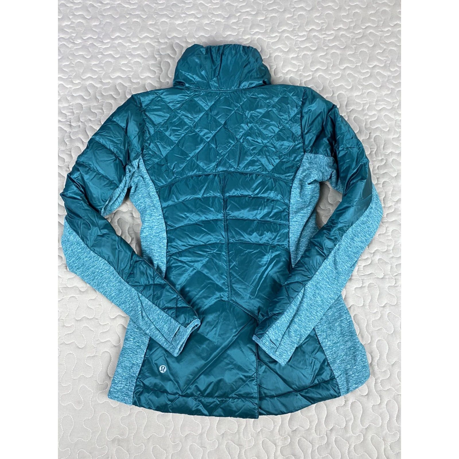 Lululemon Lululemon Athletica Jacket Goose Down For A Run Pullover Sz 4 XS Teal Size S / US 4 / IT 40 - 3 Thumbnail