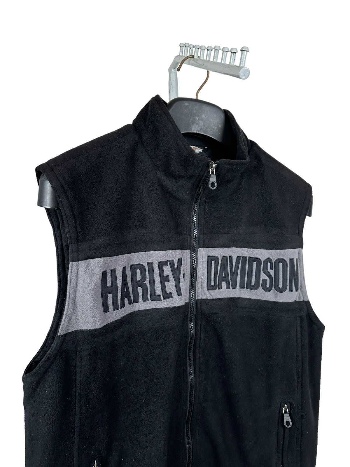 Harley Davidson × Warren Lotas Harley Davidson Fleece Sleeveless Size US L / EU 52-54 / 3 - 13 Thumbnail
