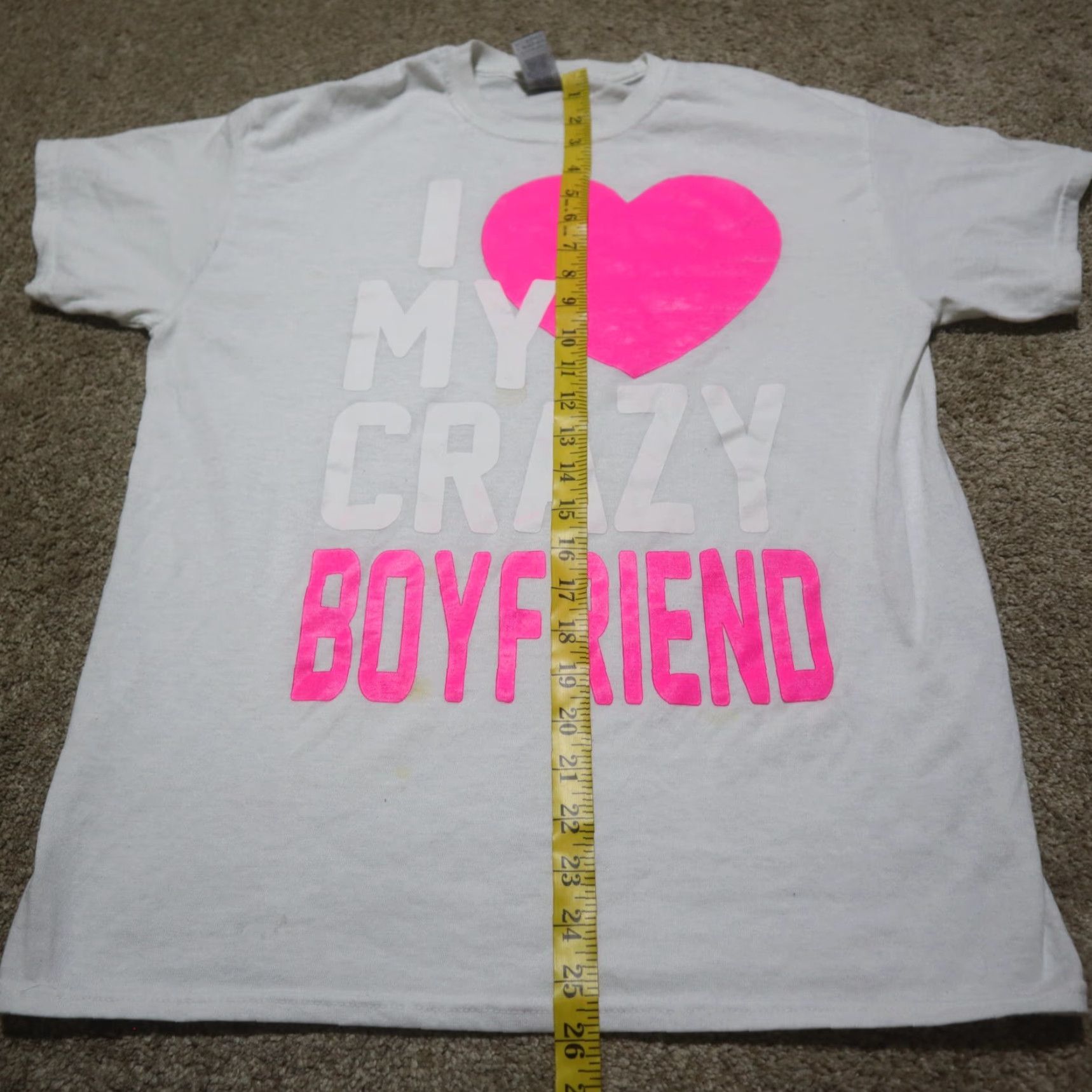 Vintage VINTAGE Graphic Tee Shirt Women Medium White Love 90s Casual Size 32" / US 10 / IT 46 - 6 Thumbnail
