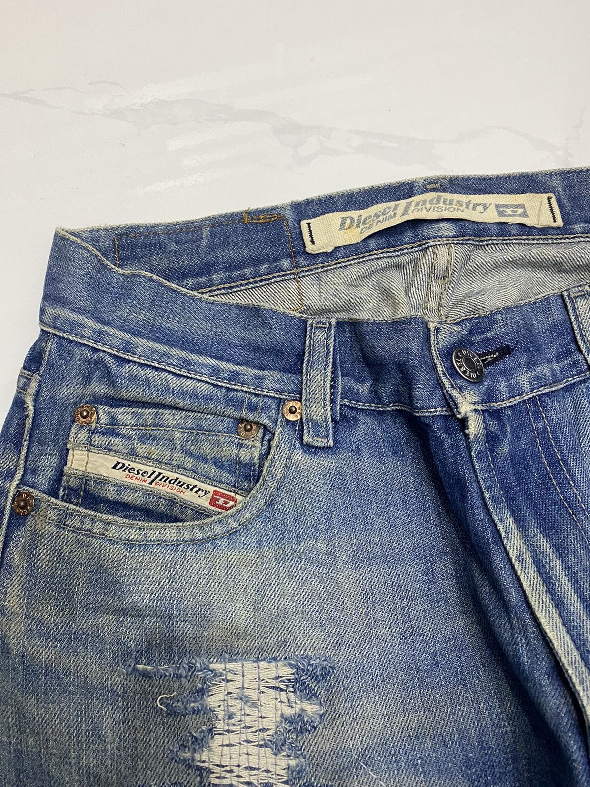 Diesel × Undercover DIESEL FLARE DISTRESSED DENIM BOOTCUT JEANS Size US 29 - 10 Thumbnail