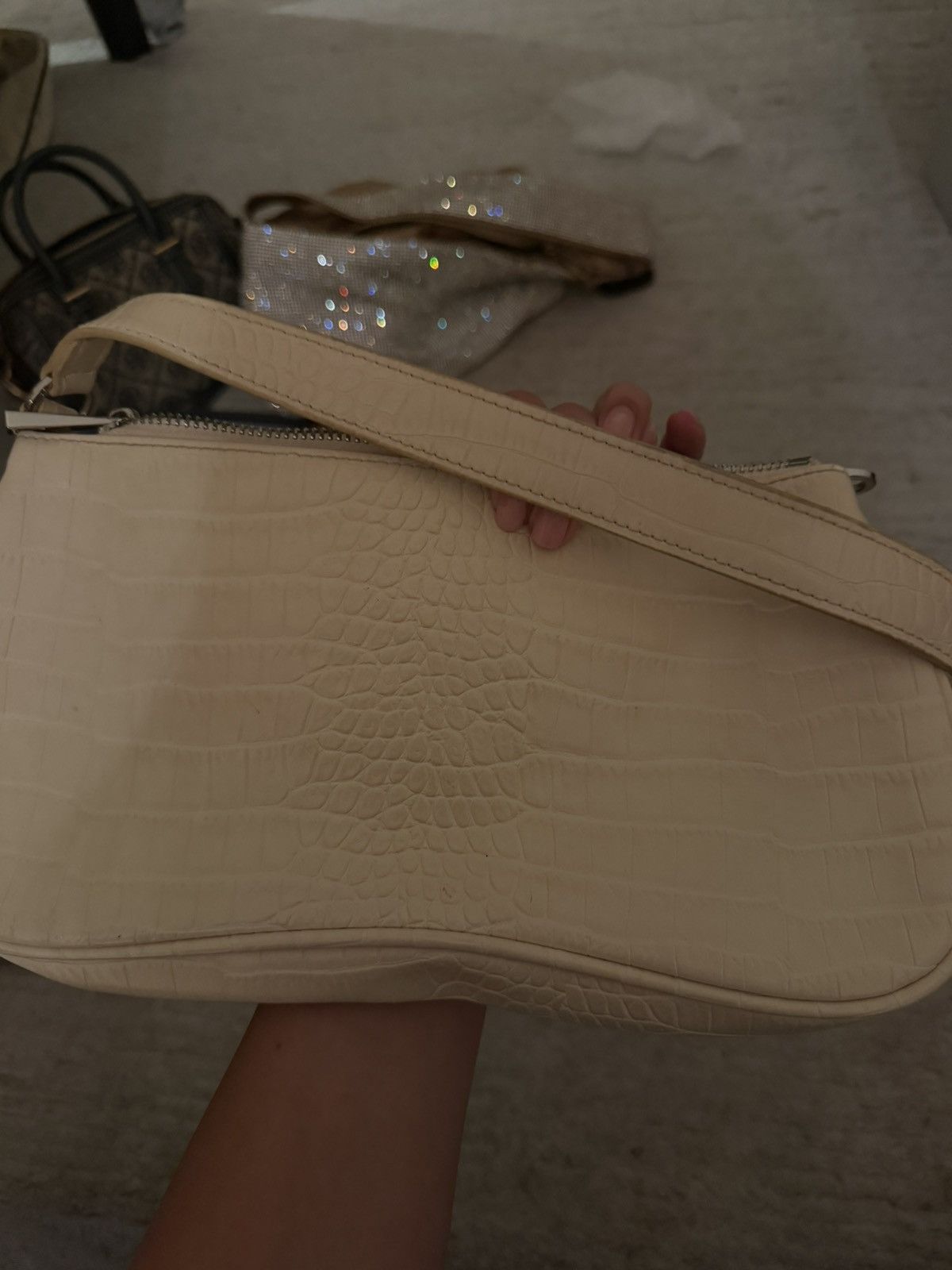 JW PEI Tan crocodile texture JW Pei shoulder bag Size ONE SIZE - 4 Thumbnail