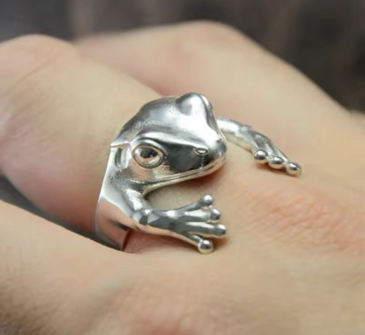 Other Cute Frog Adjustable Finger Rings Size ONE SIZE - 1 Thumbnail