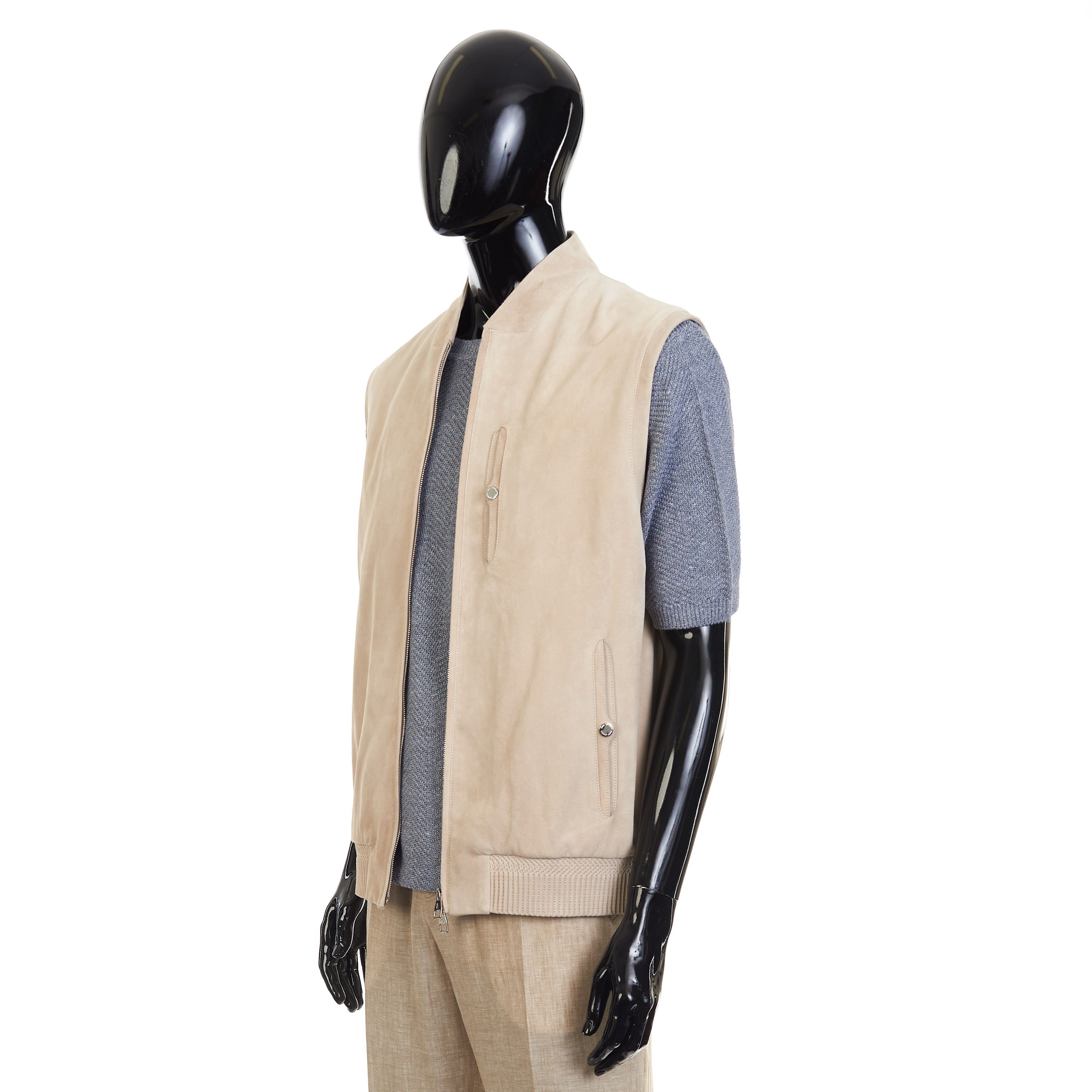 Other Brett Johnson Sand Brown Suede Gilet Vest Size US M / EU 48-50 / 2 - 3 Thumbnail
