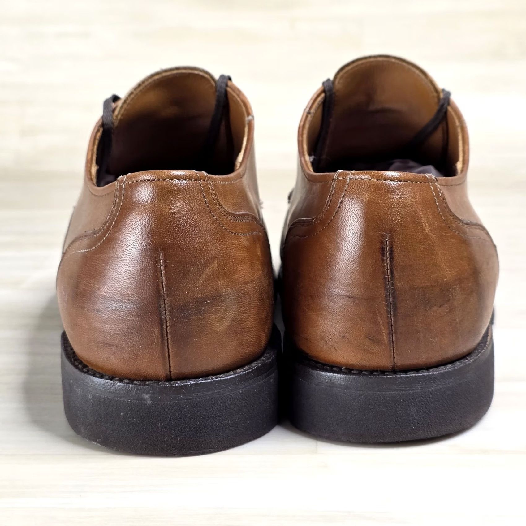 Allen Edmonds Allen Edmonds Ellsworth Oxford Cap Toe Brown Leather Men's Shoes Size 9 EEE Size ONE SIZE - 6 Thumbnail