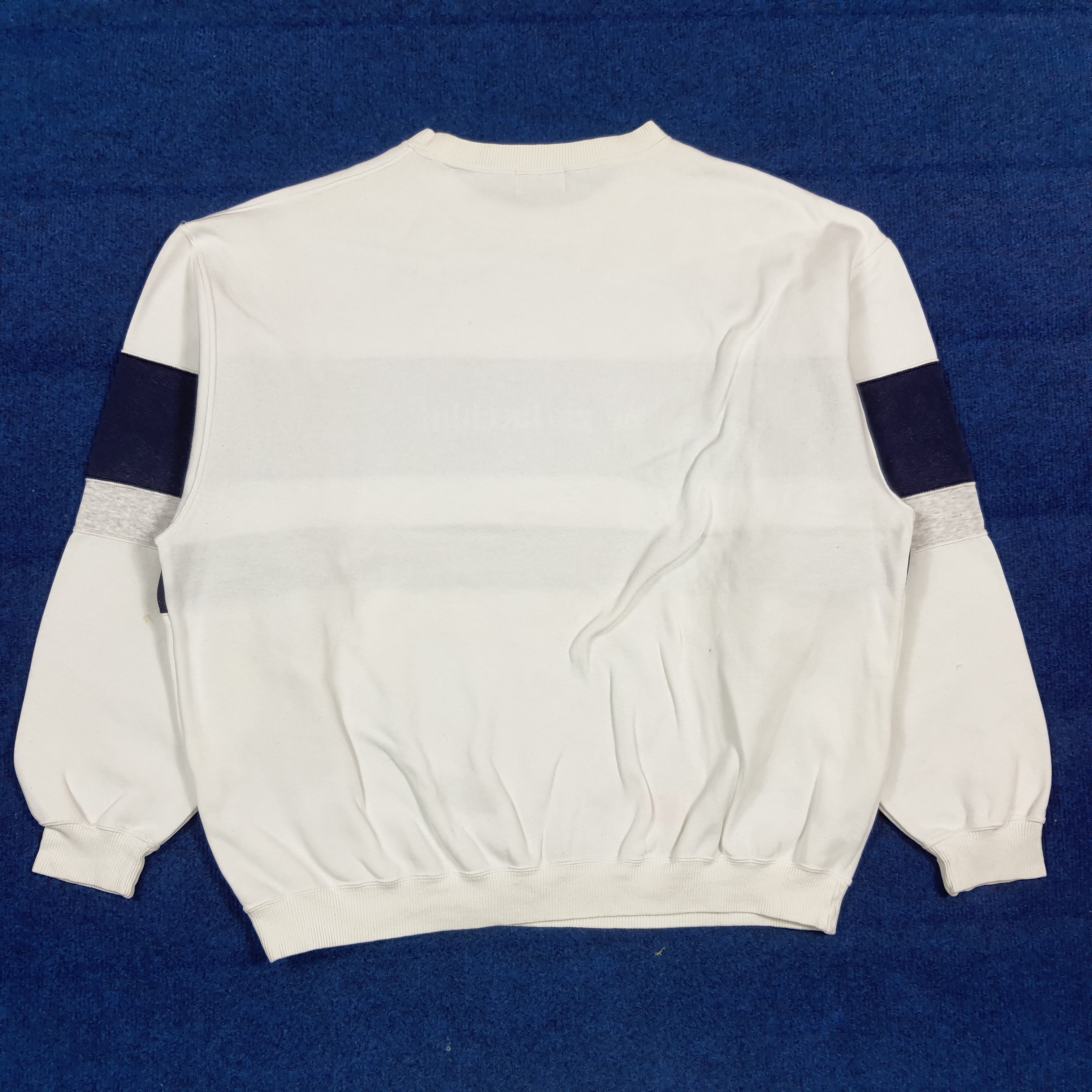 Sergio Tacchini Vintage Retro Sergio Tacchini Sweatshirt Navy Stripe C293N18 Size US XL / EU 56 / 4 - 4 Thumbnail