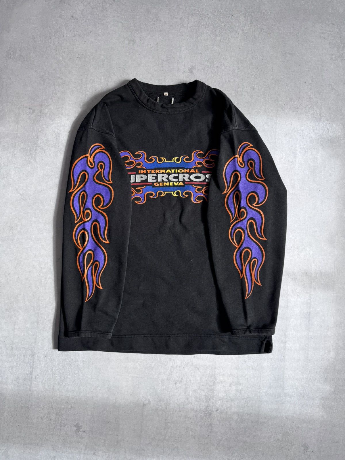 Other Vintage 94’s International Supercross Geneva Moto Sweatshirt Size US M / EU 48-50 / 2 - 12 Thumbnail