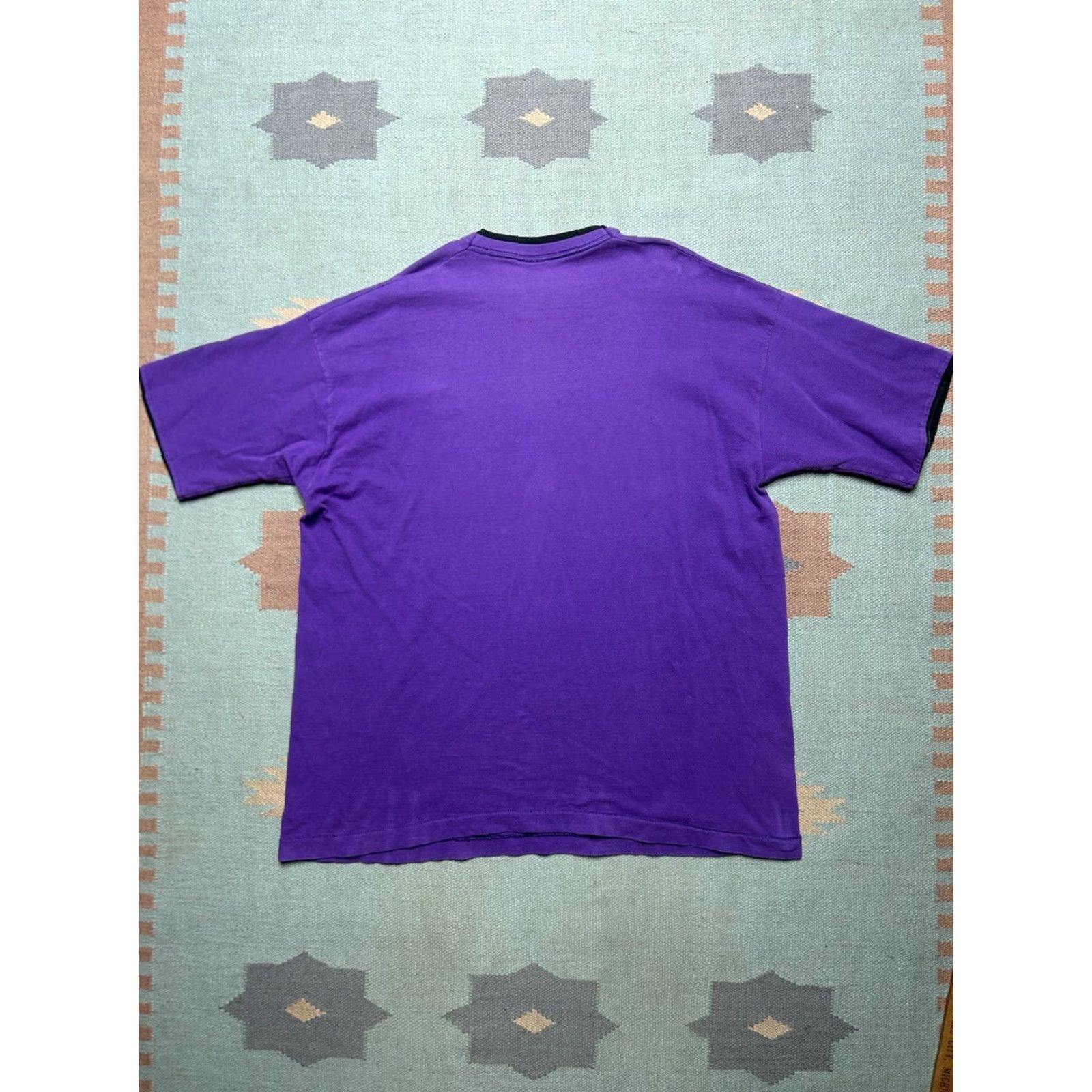 Fruit Of The Loom VINTAGE 90s Fruit of the Loom T-Shirt Purple Plum Cotton Adult XL Men Size US XL / EU 56 / 4 - 6 Thumbnail