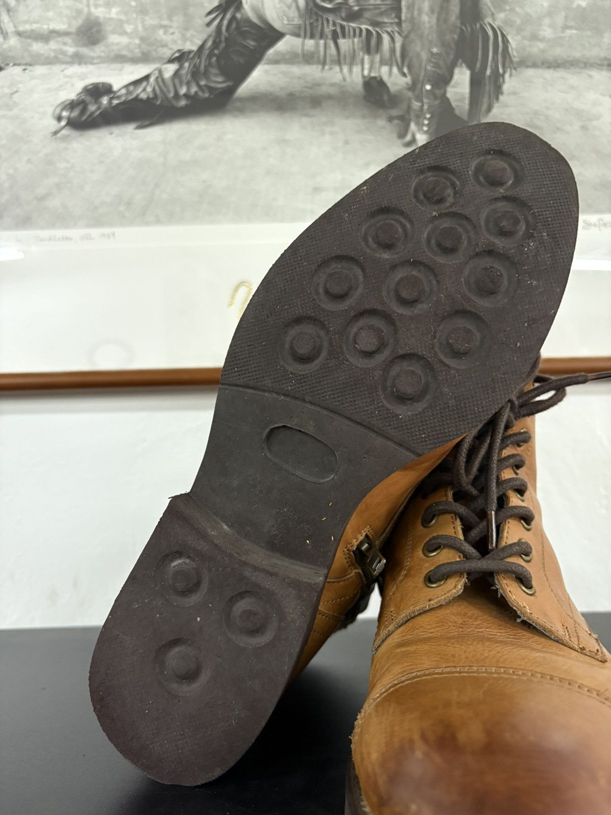Alfredo Bannister Alfredo Bannister Patina Brown Leather Boots Size US 8 / EU 41 - 13 Thumbnail