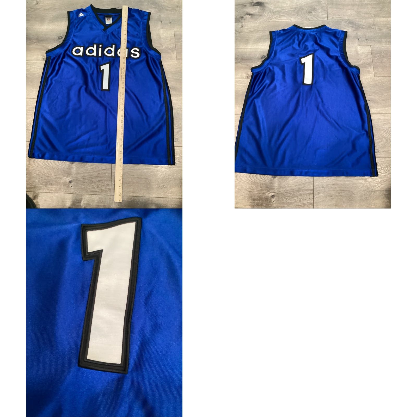 Adidas VINTAGE 2002 Adidas Streetball Basketball Jersey T Mac 1 Tracy McGrady Large Blue Retro Mens Size US L / EU 52-54 / 3 - 8 Thumbnail