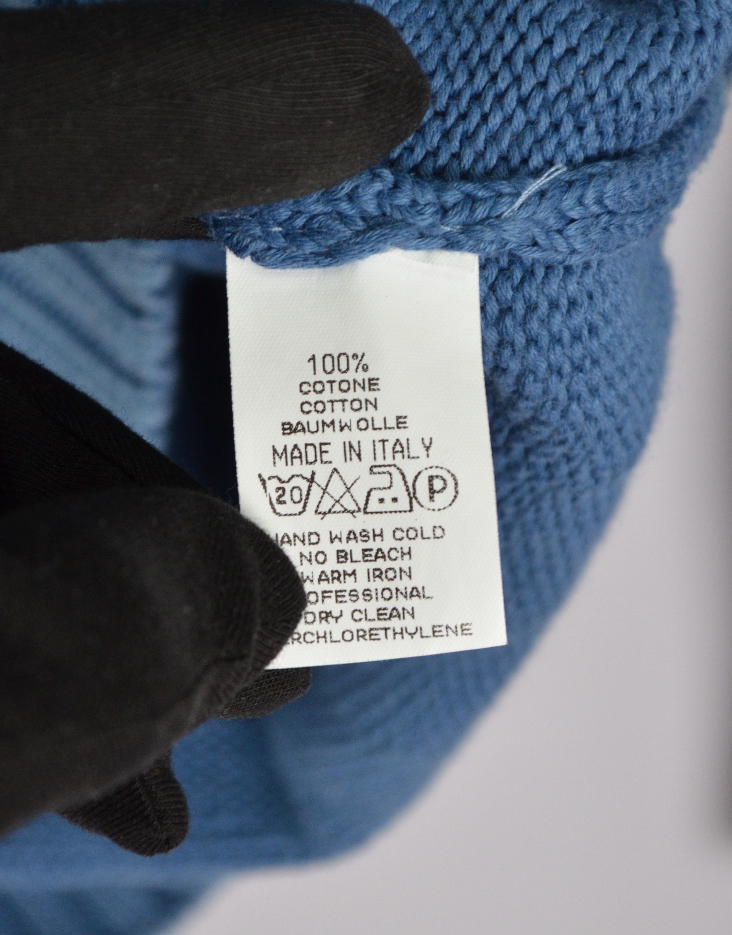 Designer × Gran Sasso Gran Sasso Cotton Knit Sweater Jumper Sz 52\L Made in Italy Size US L / EU 52-54 / 3 - 6 Thumbnail