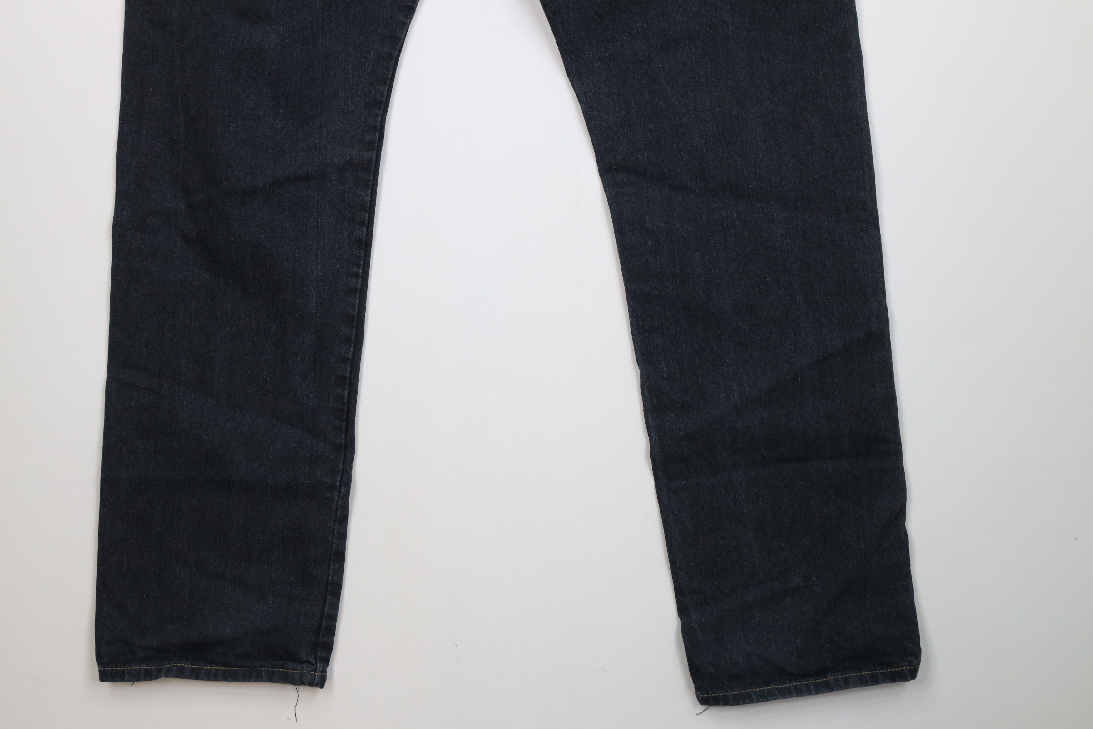 Vintage Vintage 90s Y2K Streetwear Straight Leg Denim Jeans Black Size US 38 / EU 54 - 14 Thumbnail