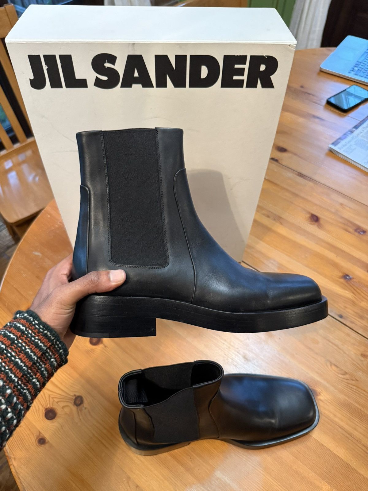 Jil Sander Brand New Jil Sander Chelsea Boots Size US 10.5 / EU 43-44 - 4 Thumbnail