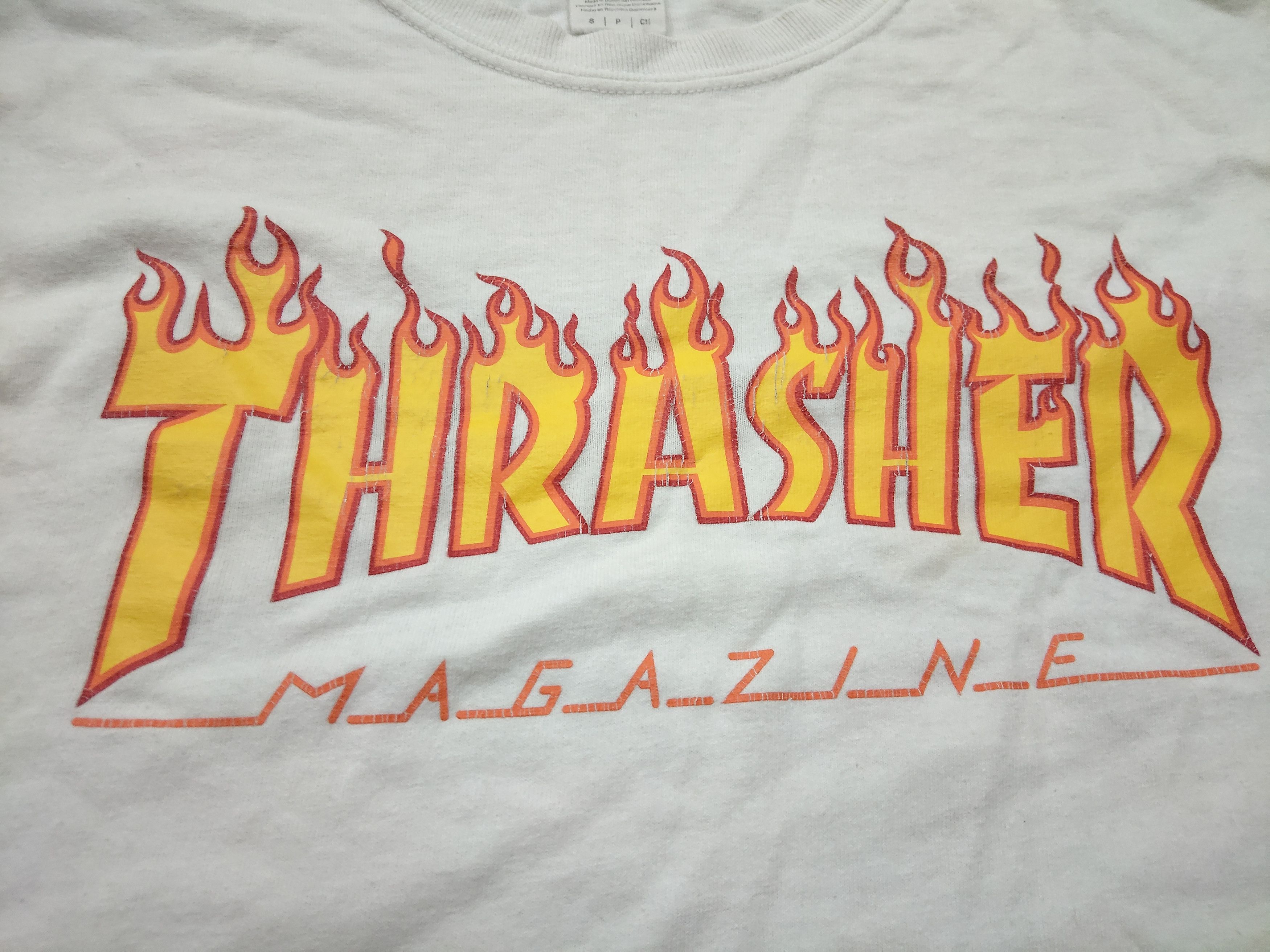 Thrasher Vintage Thrasher Magazine Crop Tops t shirt skateboard Size S / US 4 / IT 40 - 5 Thumbnail