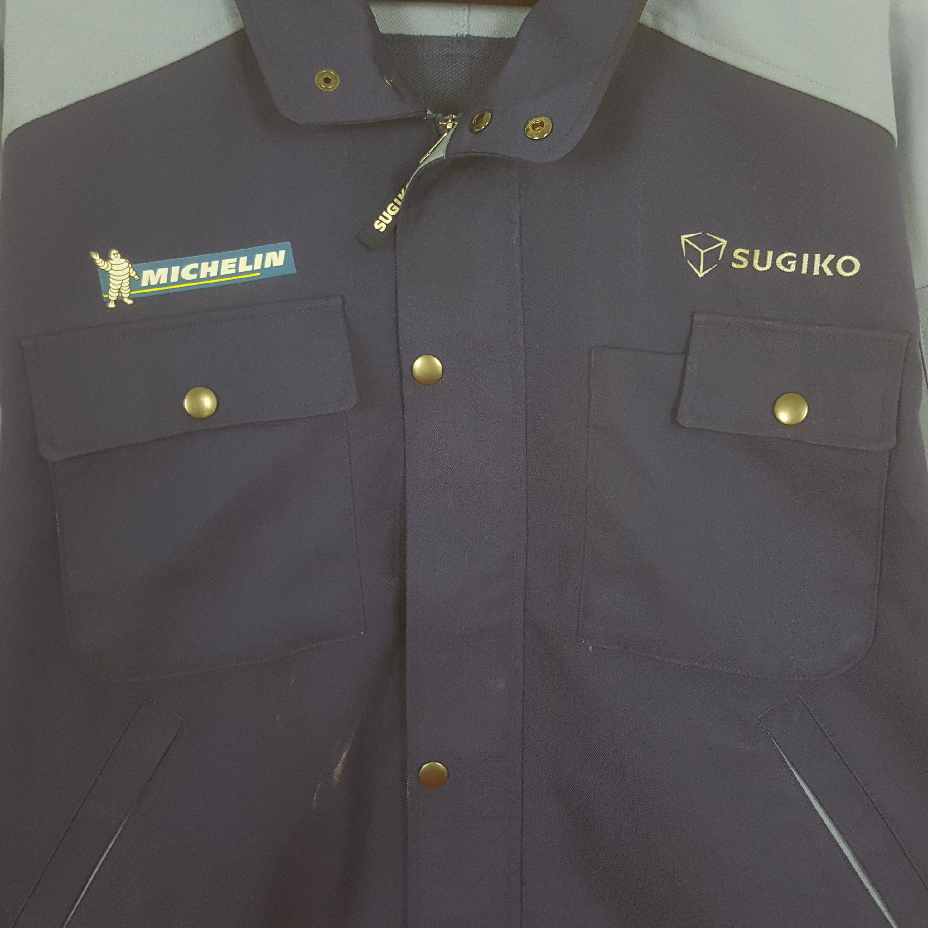 Japanese Brand Vintage Japan Michelin Custom Worker Uniform Jacket Size US L / EU 52-54 / 3 - 4 Thumbnail
