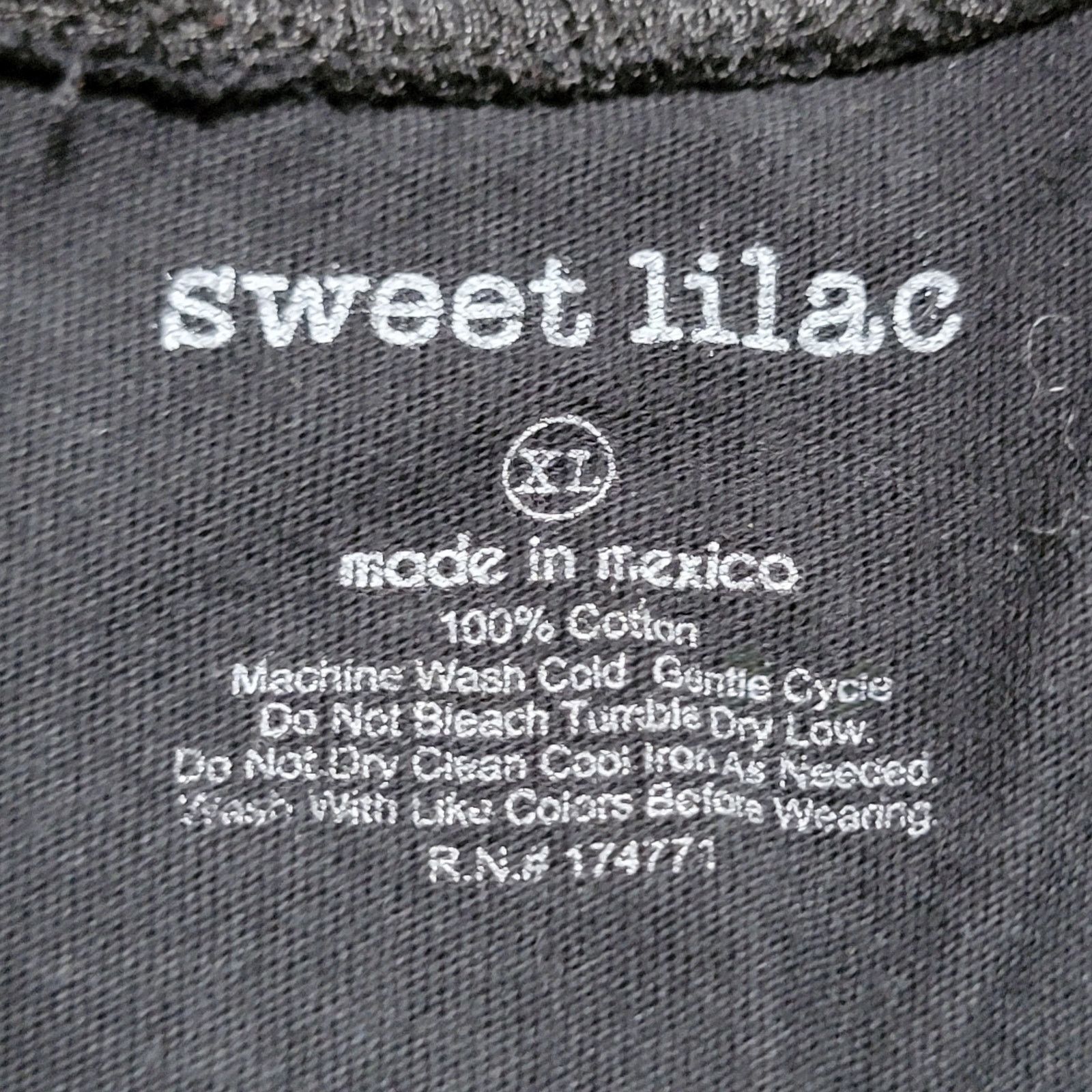 Other Sweet Lilac Crop Tee "Take A Walk On The Wild Side" Size XL* Size XL / US 12-14 / IT 48-50 - 4 Thumbnail