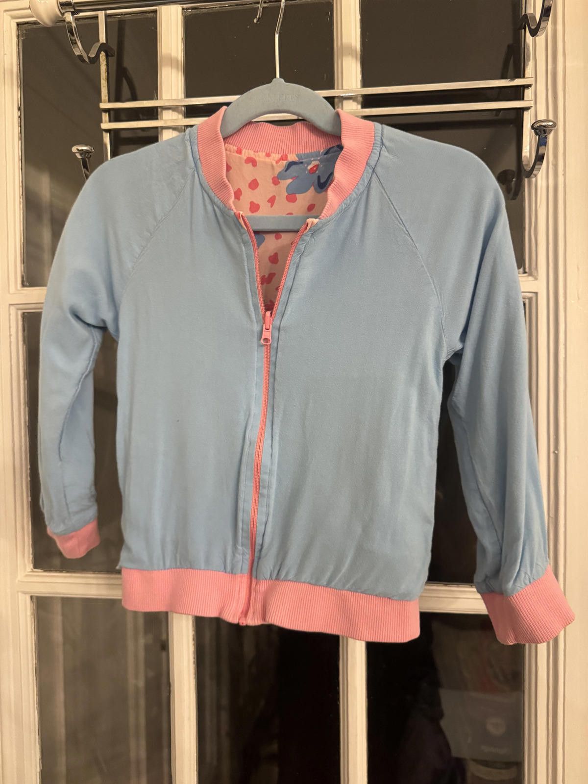 Unknown London Polarn O. Pyret Girls' Reversible Floral Bomber Jacket 3-4T Size ONE SIZE - 3 Thumbnail