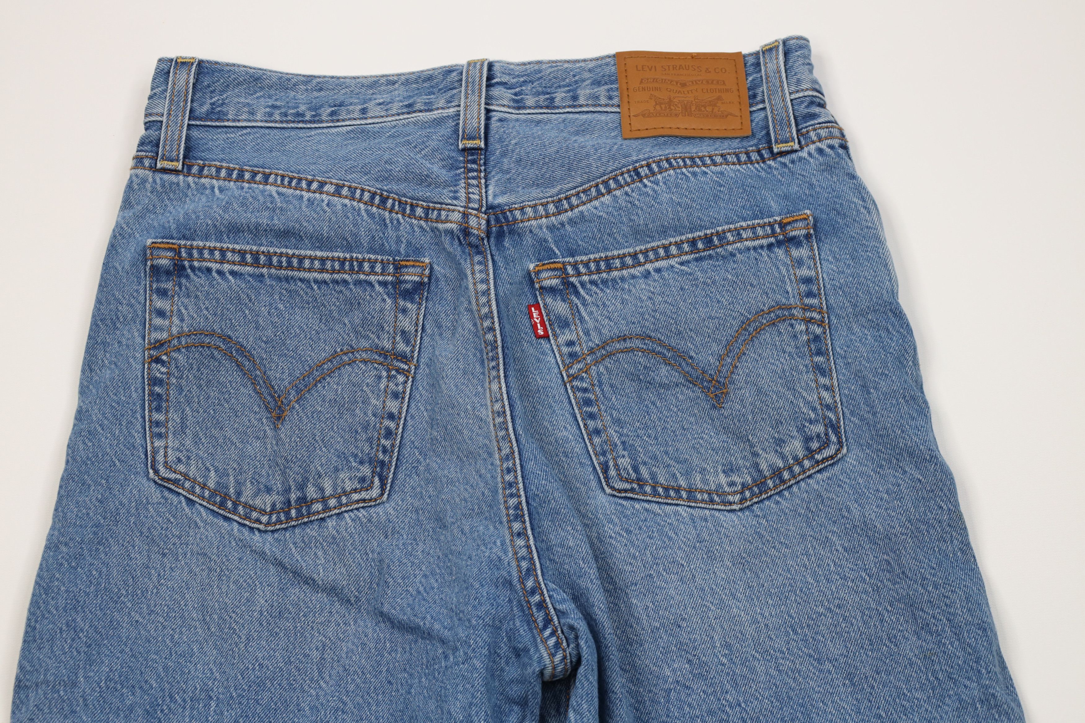 Levi's Vintage Y2K Levis Premium Fly Rib Cage Straight Ankle Jeans Size 28" / US 6 / IT 42 - 12 Thumbnail