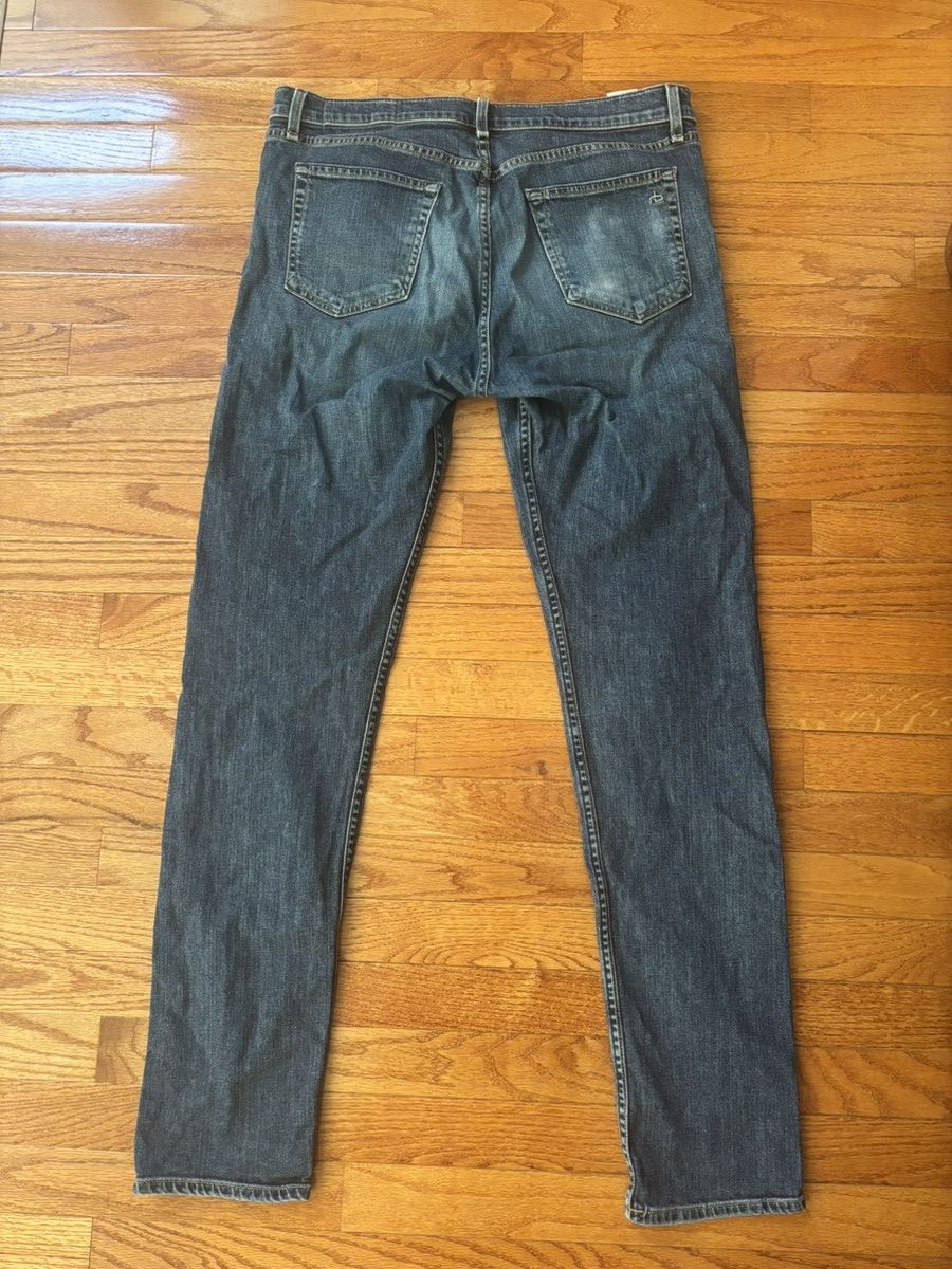 Rag & Bone Rag & Bone Navy Blue Fit 2 Denim Jeans Size US 32 / EU 48 - 2 Thumbnail