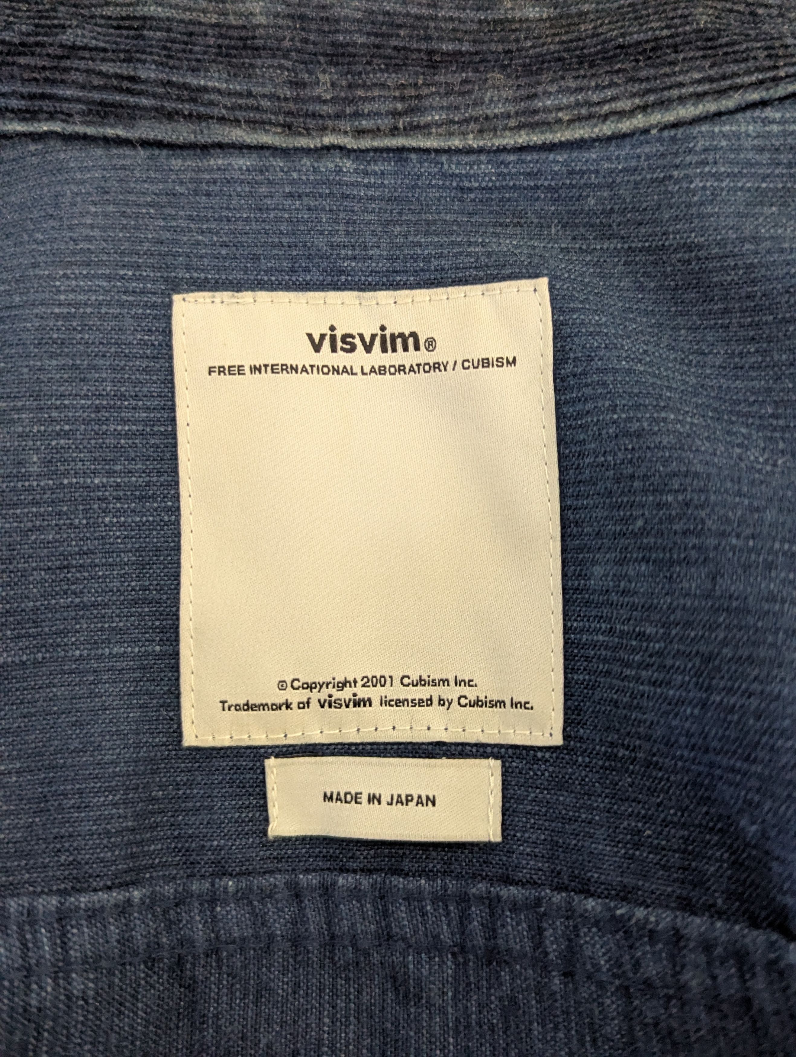 Visvim Visvim 101 Jacket N.D. (Natural Dye) Slub Indigo Size US S / EU 44-46 / 1 - 6 Thumbnail