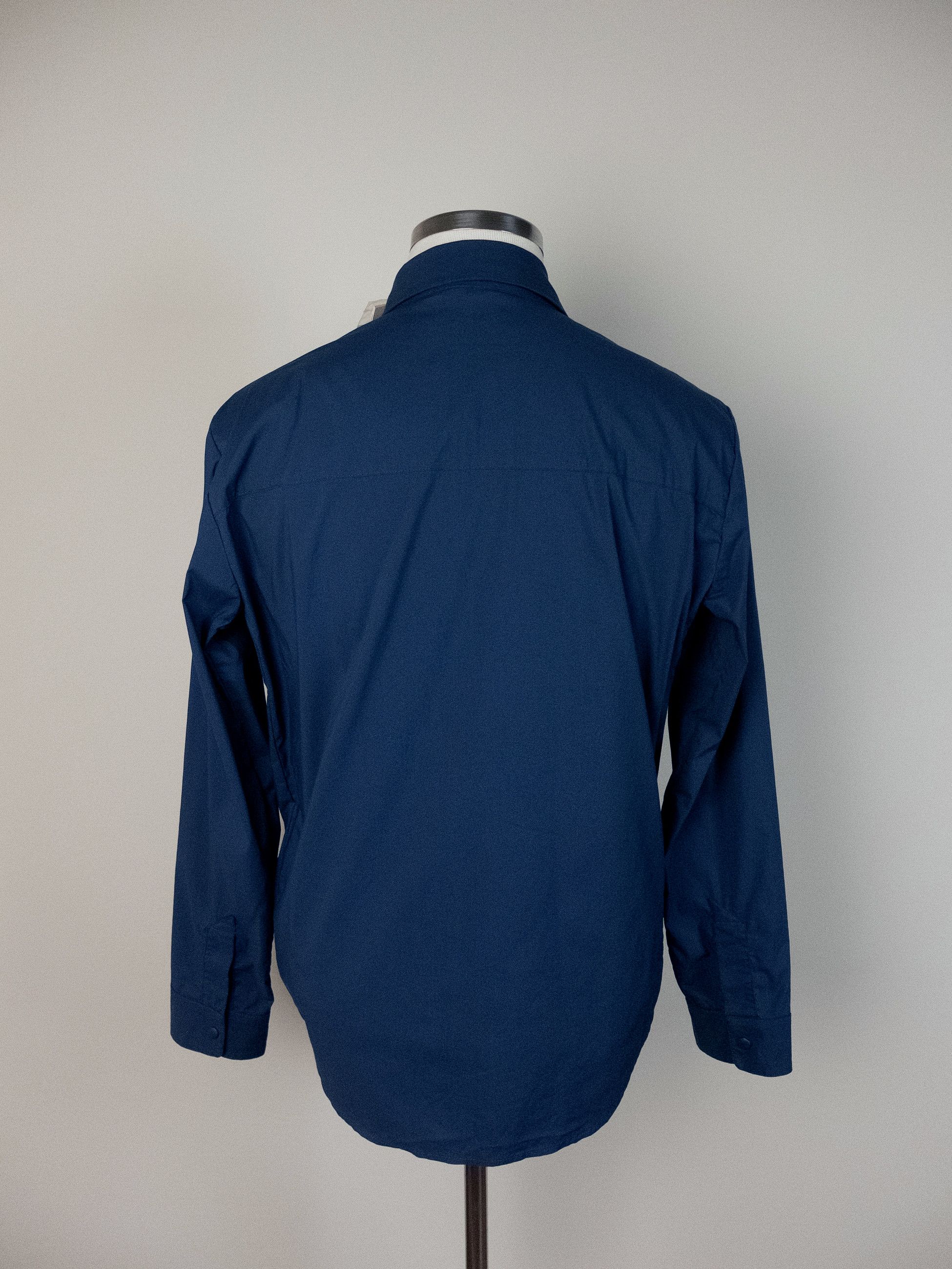 Aspesi ASPESI Arch solid blue cotton blend shirt Medium Size US M / EU 48-50 / 2 - 5 Thumbnail