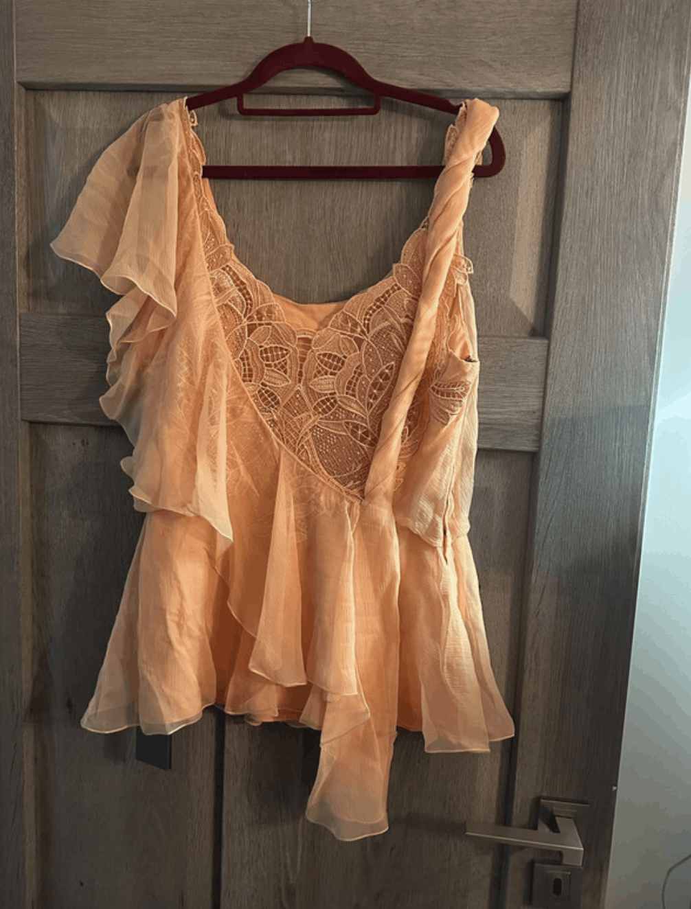Alberta Ferretti Alberta Ferretti peach silk top Size M / US 6-8 / IT 42-44 - 1 Thumbnail