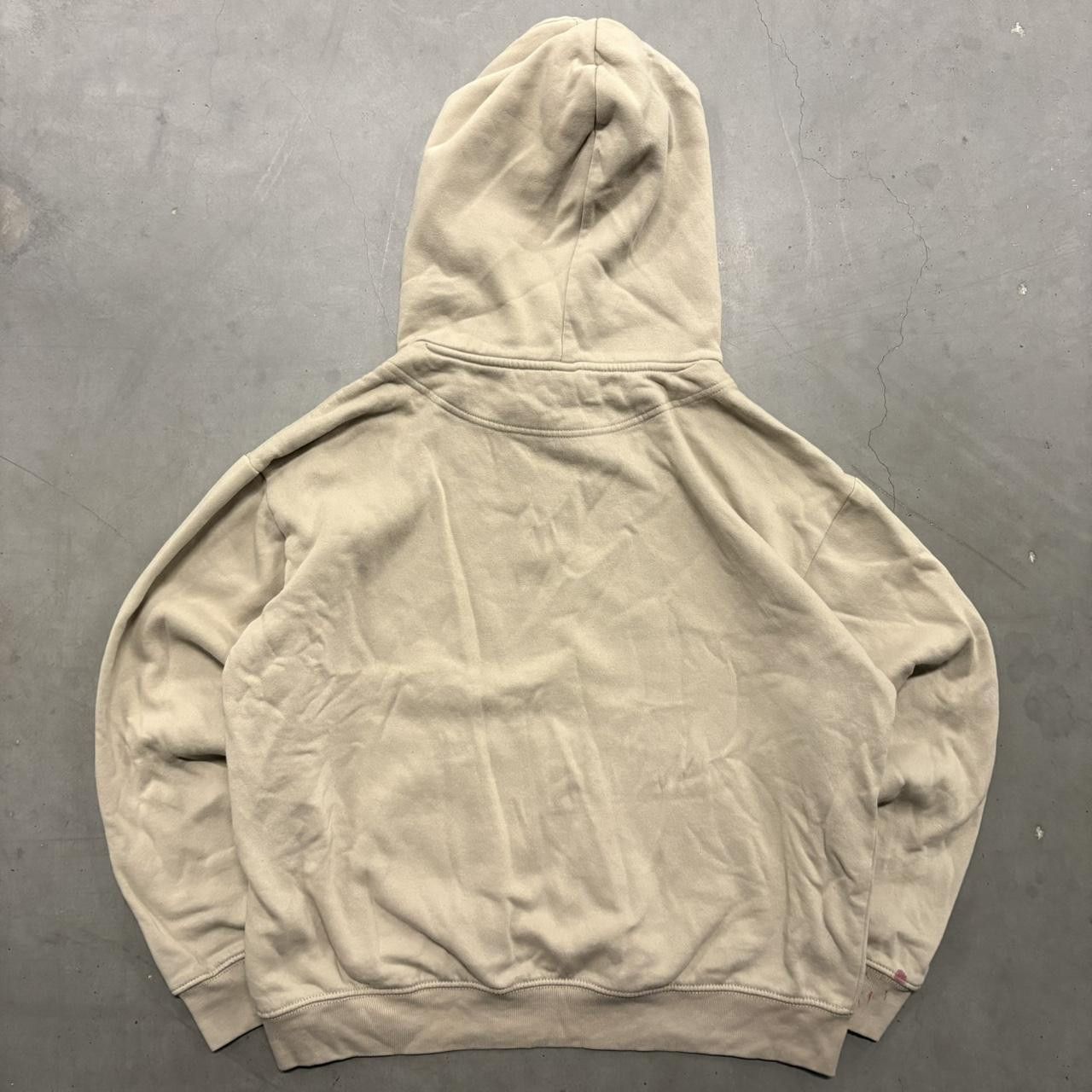 Vintage Crazy Vintage Y2K/2000s Blank Cream / Tan Cotton Essential Minimalist Hoodie! Size US S / EU 44-46 / 1 - 2 Thumbnail