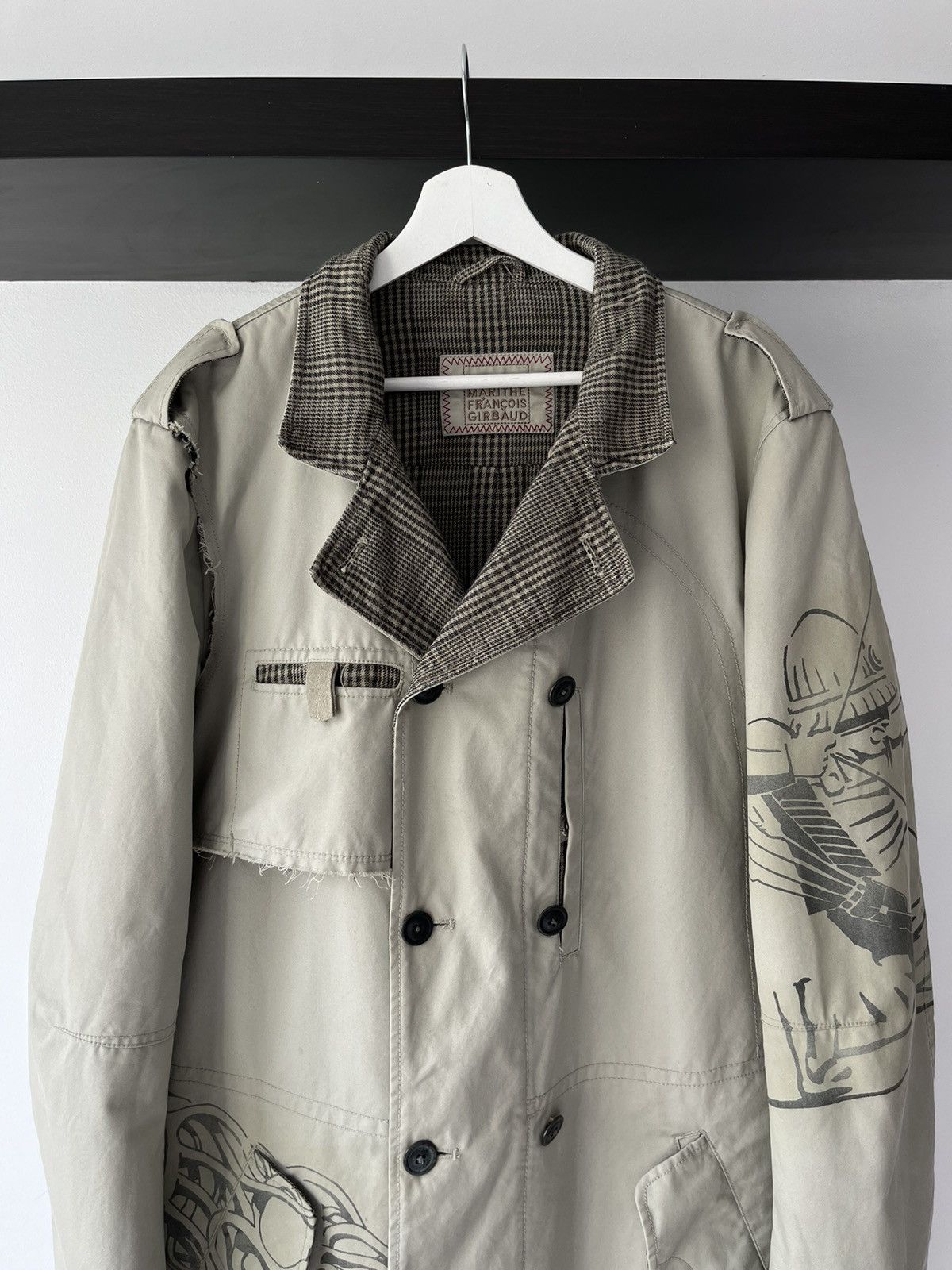 Marithe + Francois Girbaud Vintage Marithe Francois Girbaud Trench Coat Jacket Size US L / EU 52-54 / 3 - 3 Thumbnail