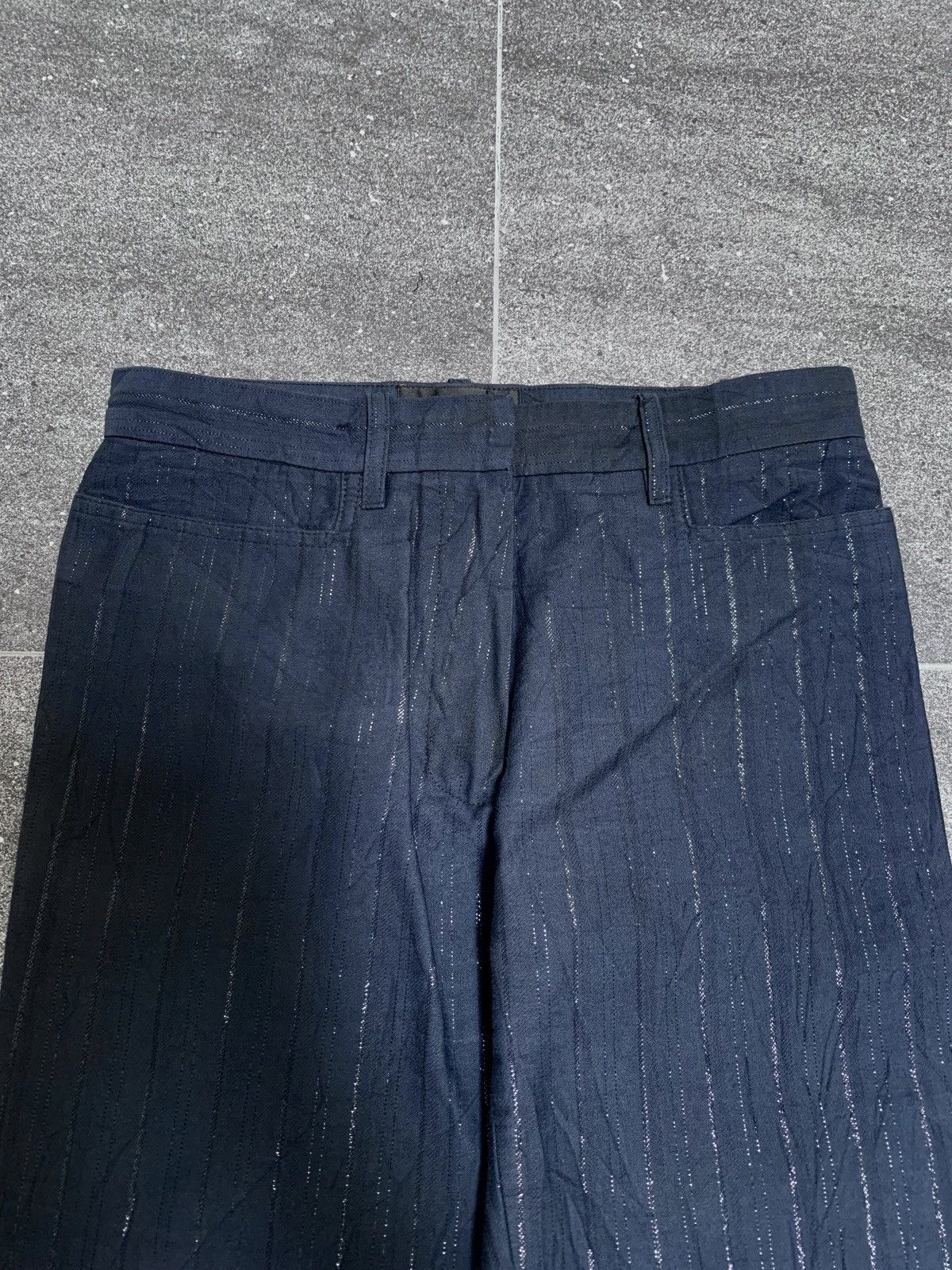 Ann Demeulemeester FREE TAX! Glitter Flared Trousers Size 27" / US 4 / IT 40 - 2 Thumbnail
