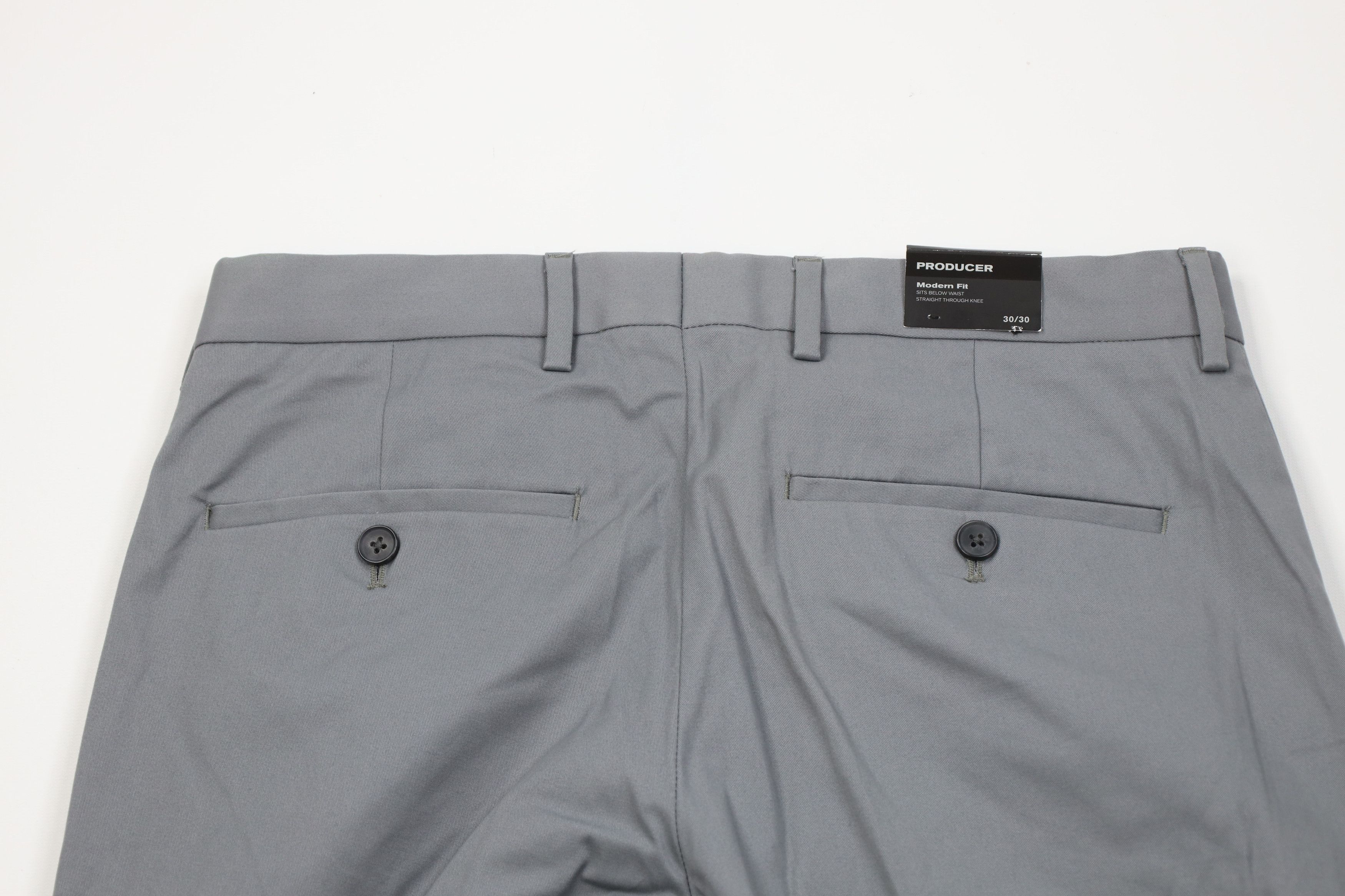 Express New Express Fit Producer Straight Leg Chino Pants Gray Size US 30 / EU 46 - 9 Thumbnail