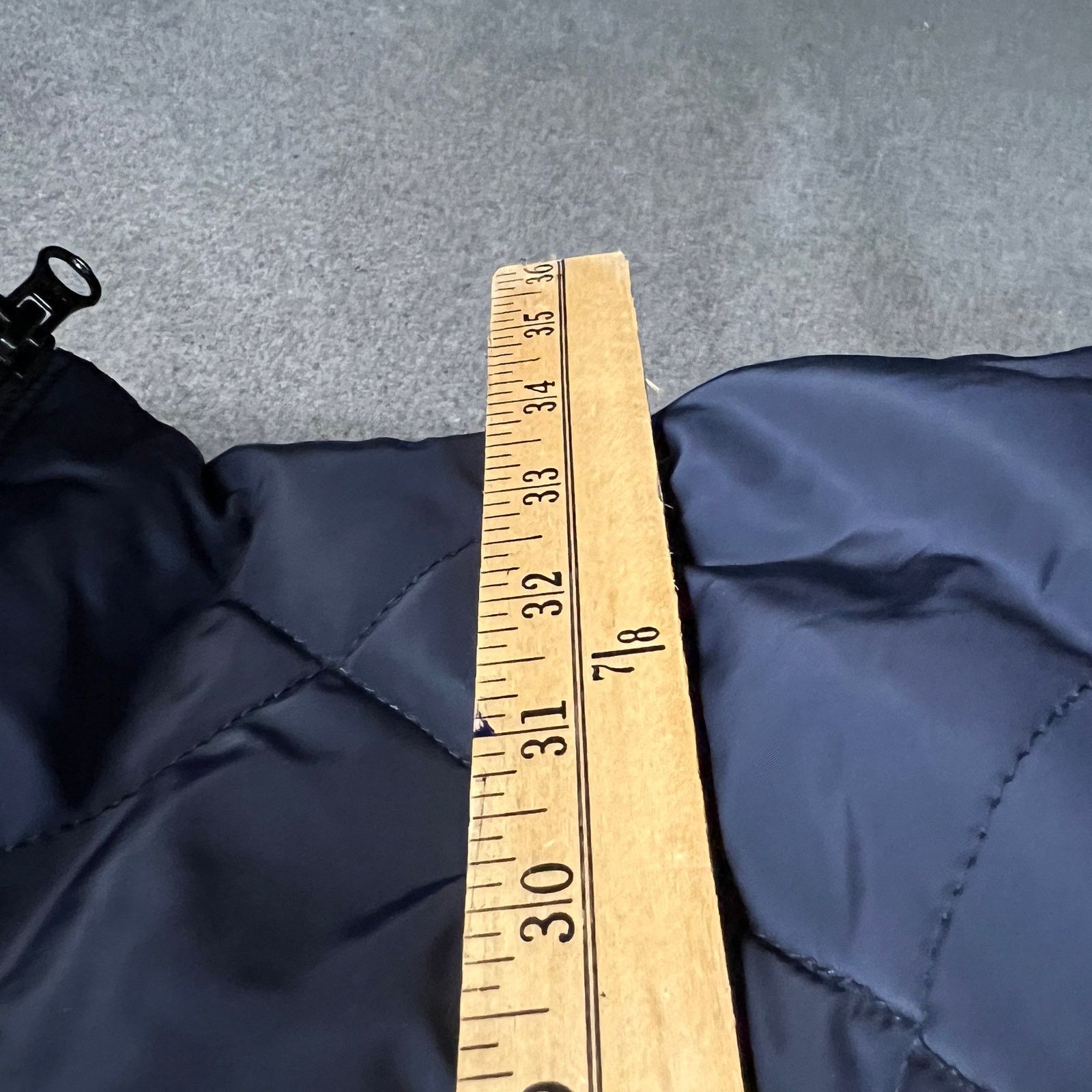 Other Nuage Faux Fur Lined Quilted Parka Navy Womens Jecket Size L / US 10 / IT 46 - 12 Thumbnail