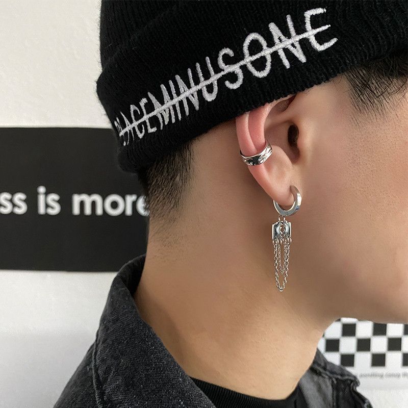 Jewelry × Sterling Silver One pairs Vintage Earrings Gothic Punk Chrome Jewelry Spike Size ONE SIZE - 1 Thumbnail
